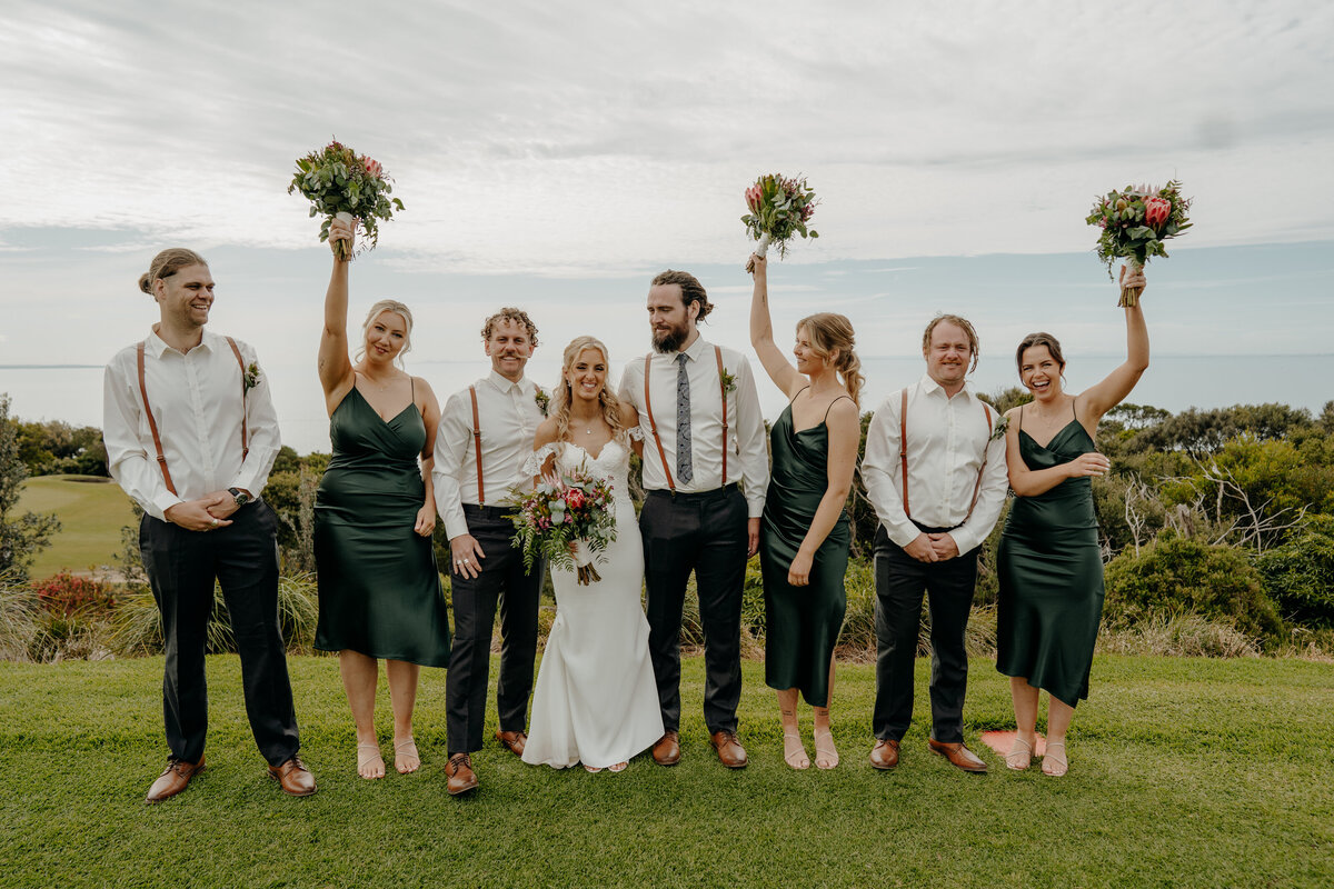 Eliza and Luke's big day by wedding photographer Mornington, Jake Grinde.