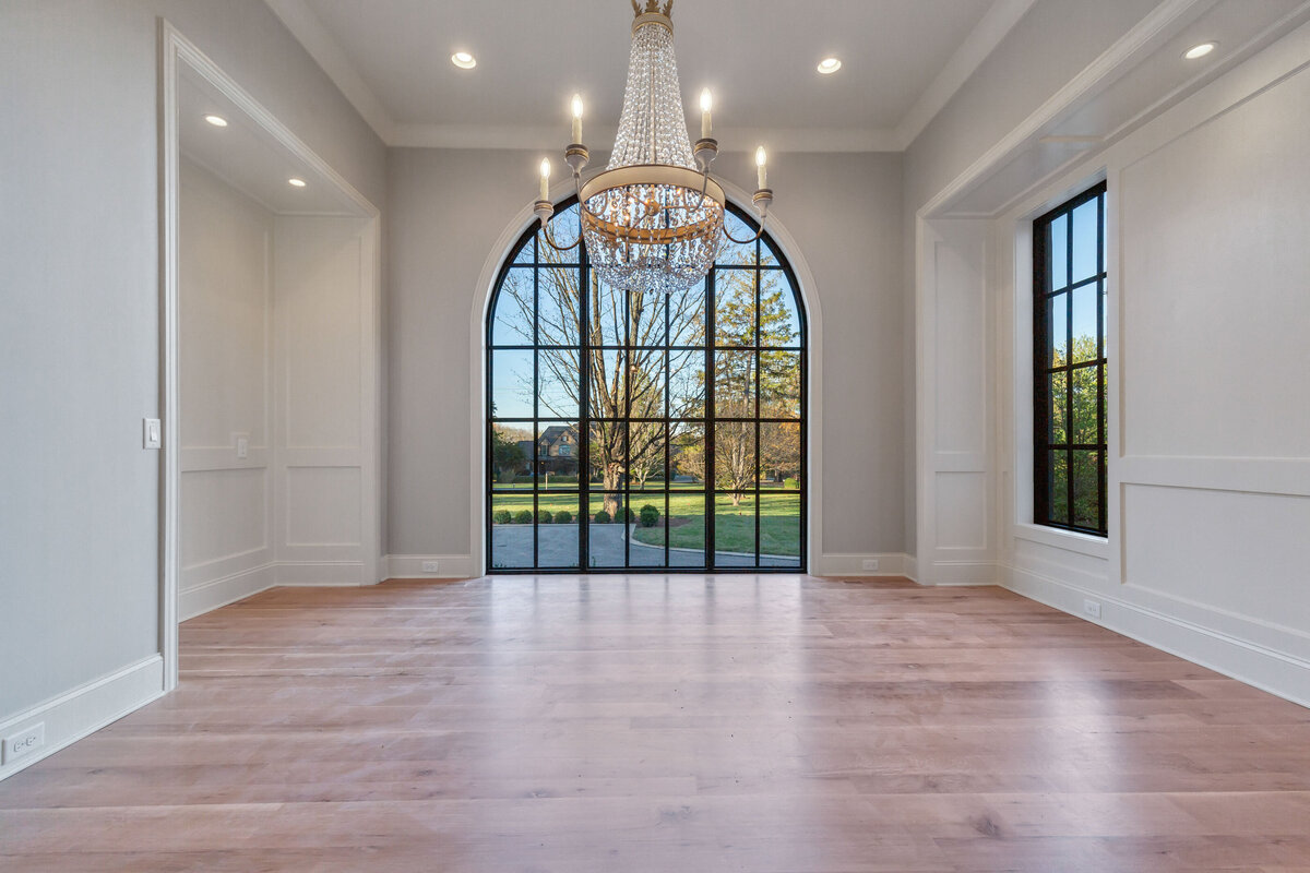 Chandelier in New Construction