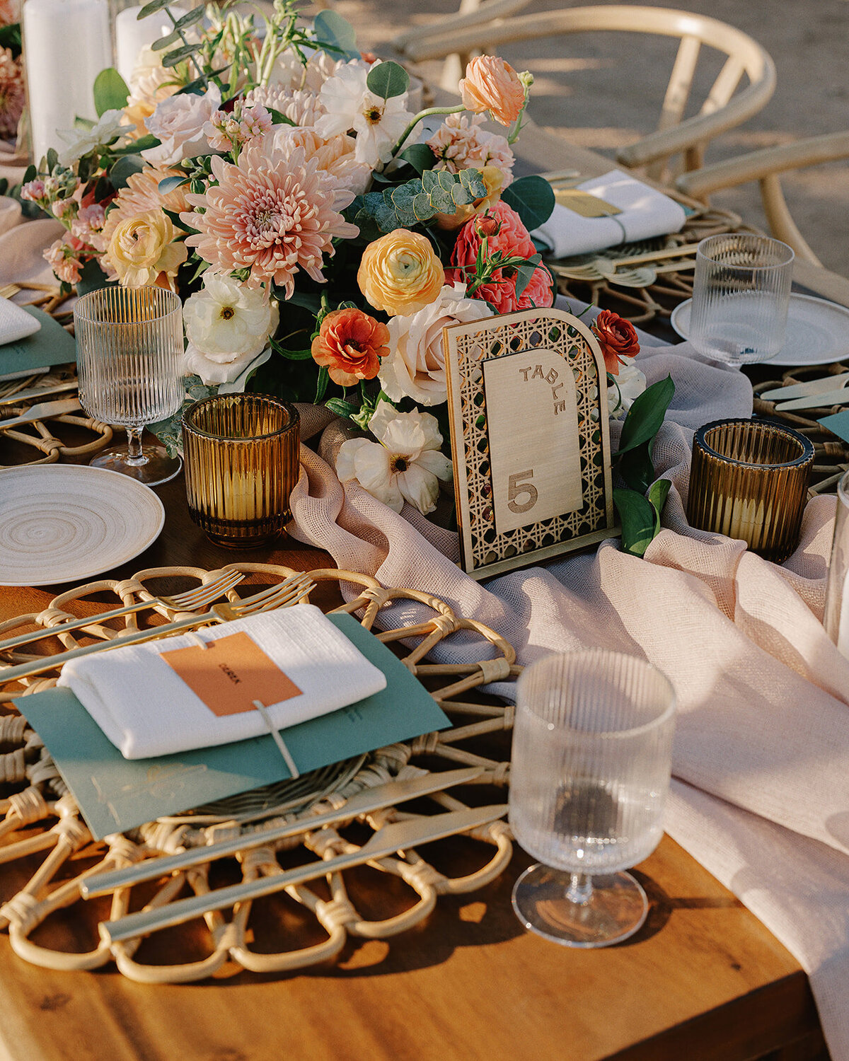 desert-wedding-rattan-menu-etched-wood-table-number 