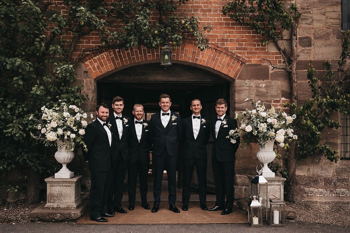 Grooms party at Brinsop Court