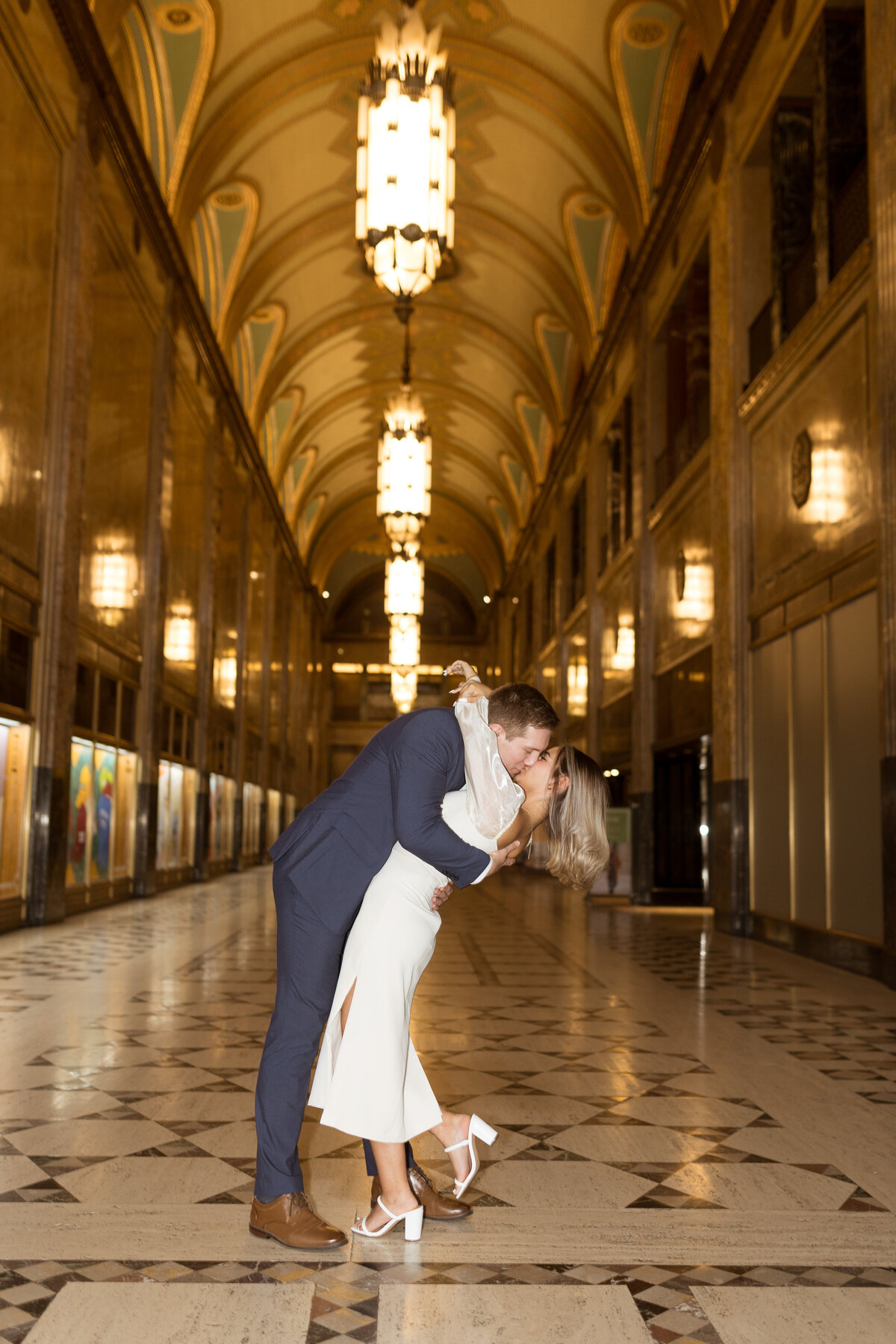 Fisher Building Engagement Session in Detroit