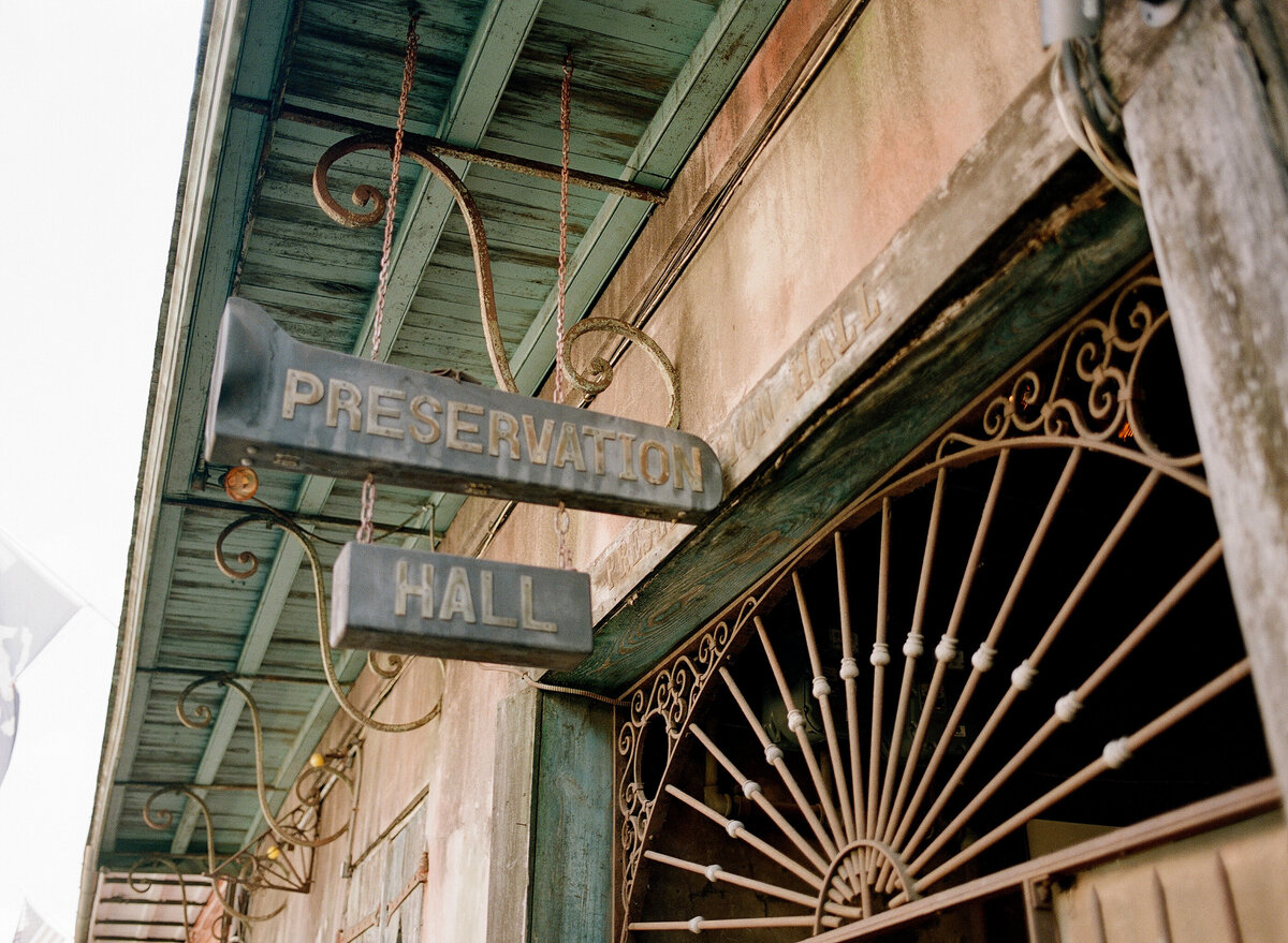 outside of preservation hall film photo