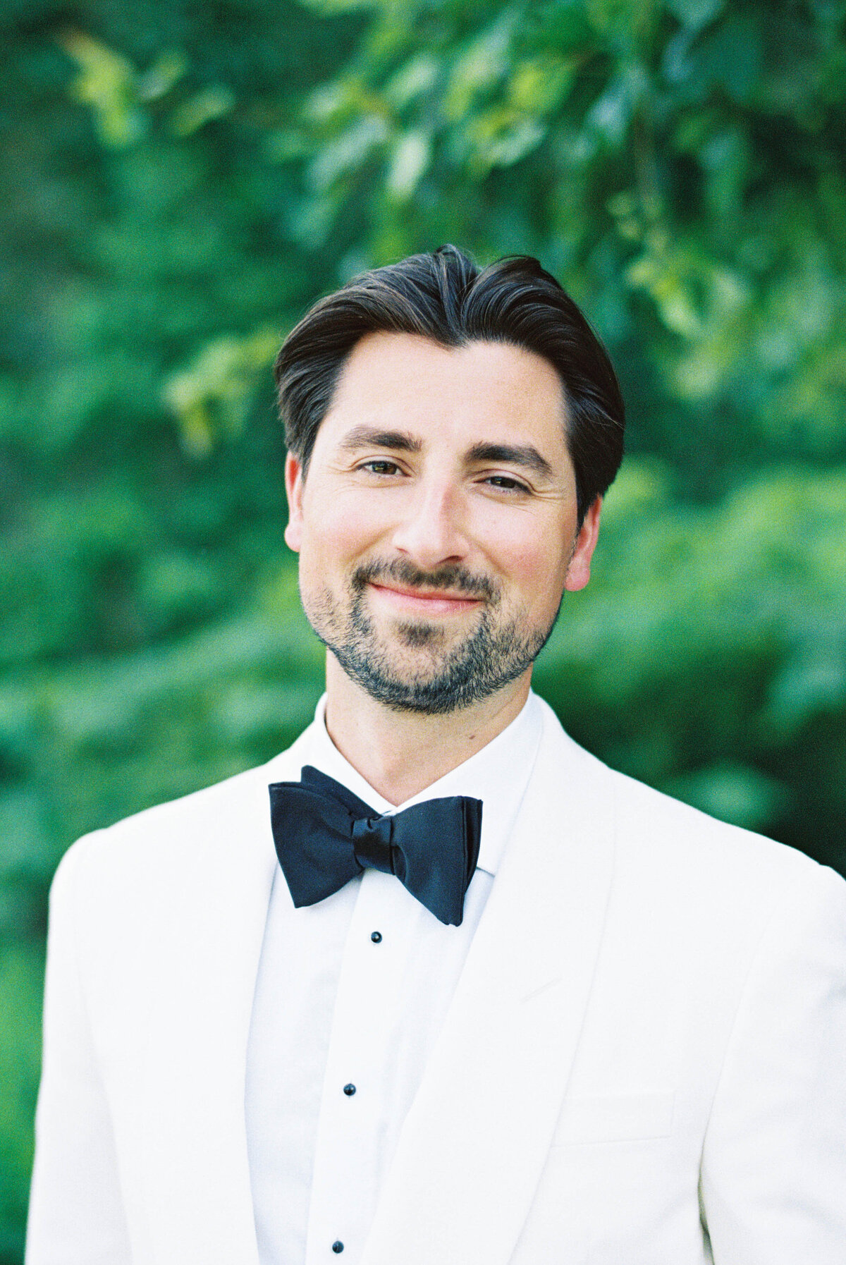 Photo of groom  on film