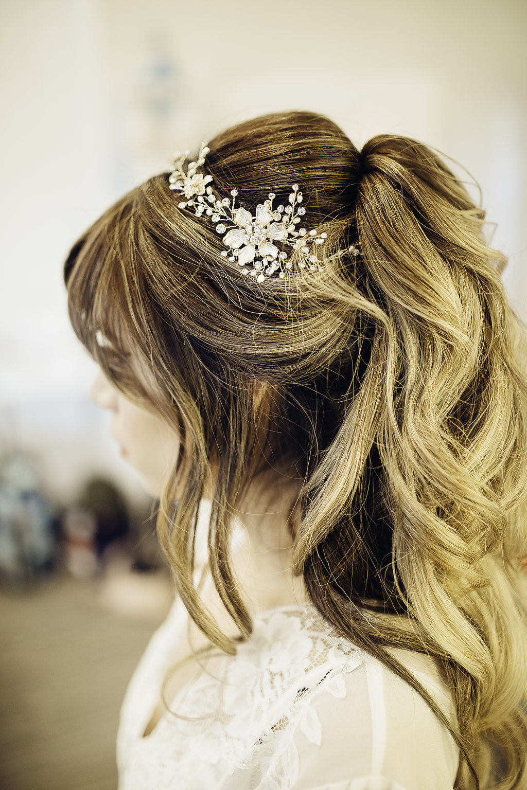 Wedding Photograph Of Woman Showing Her Hair Los Angeles