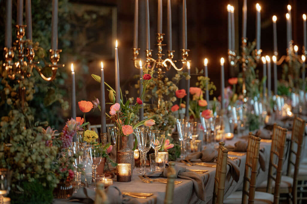 colourful event flowers