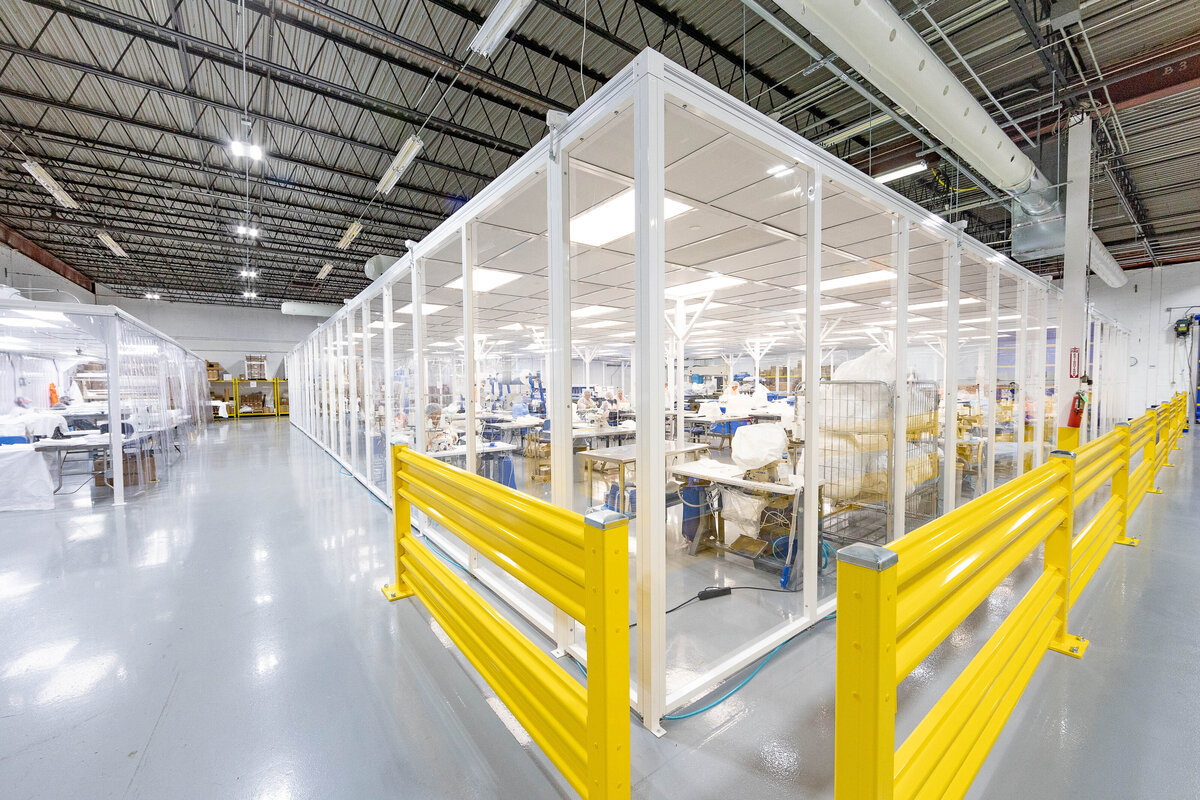 Manufactruing warehouse enclosed