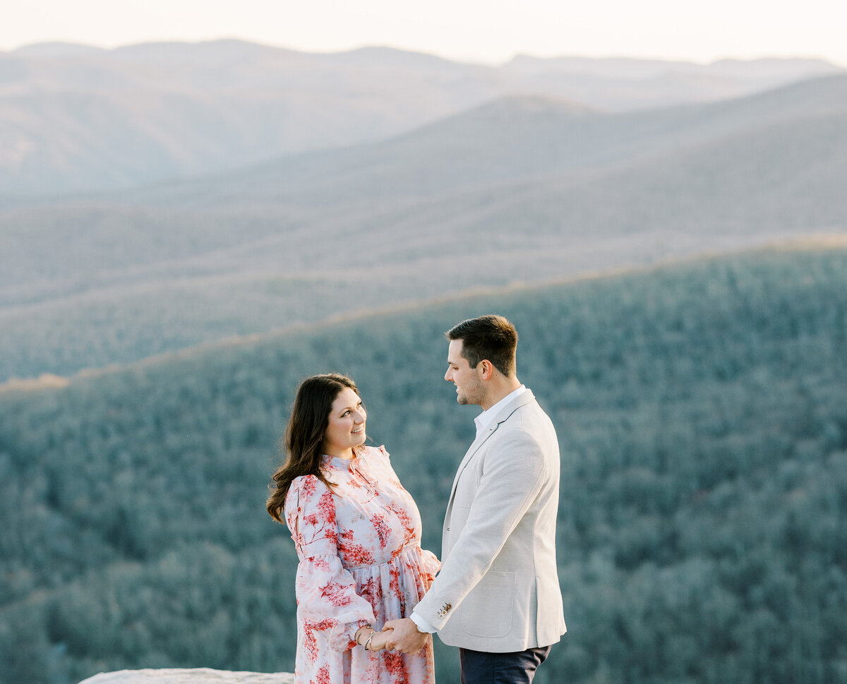 The Fourniers | Grandfather Mountain Engagement-86