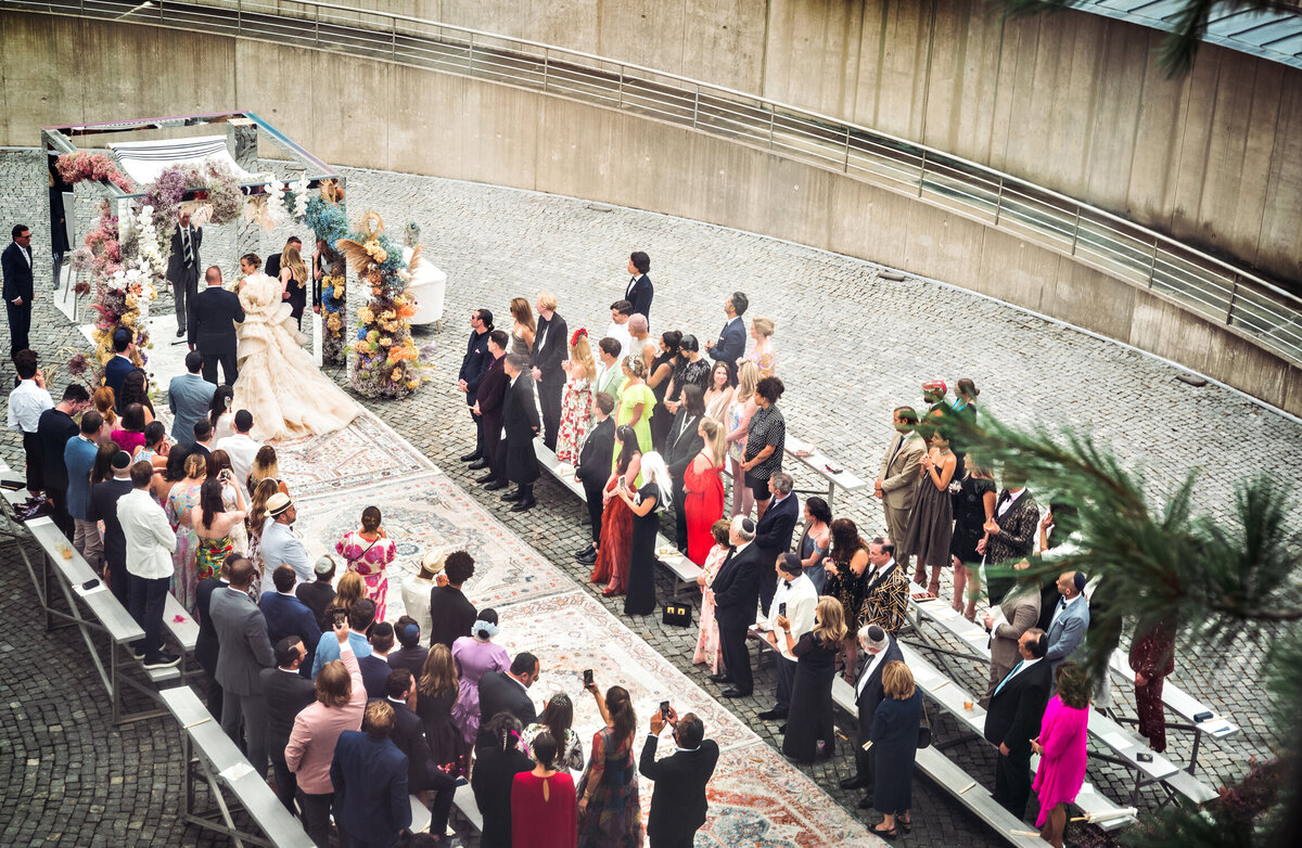 Wedding ceremony at private estate Connecticut