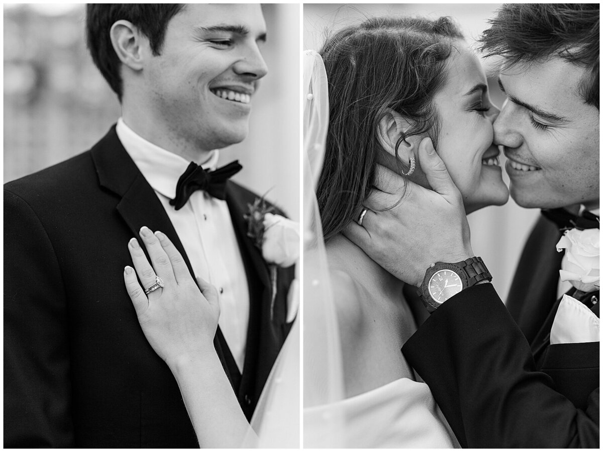 bride and groom portraits at wedding in north florida 