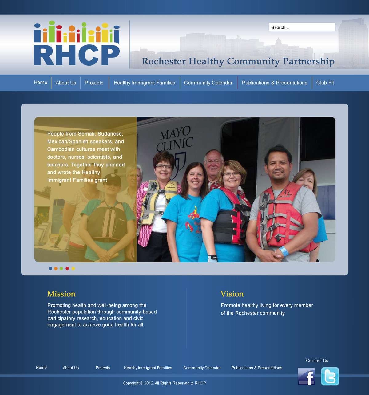 RHCP home website