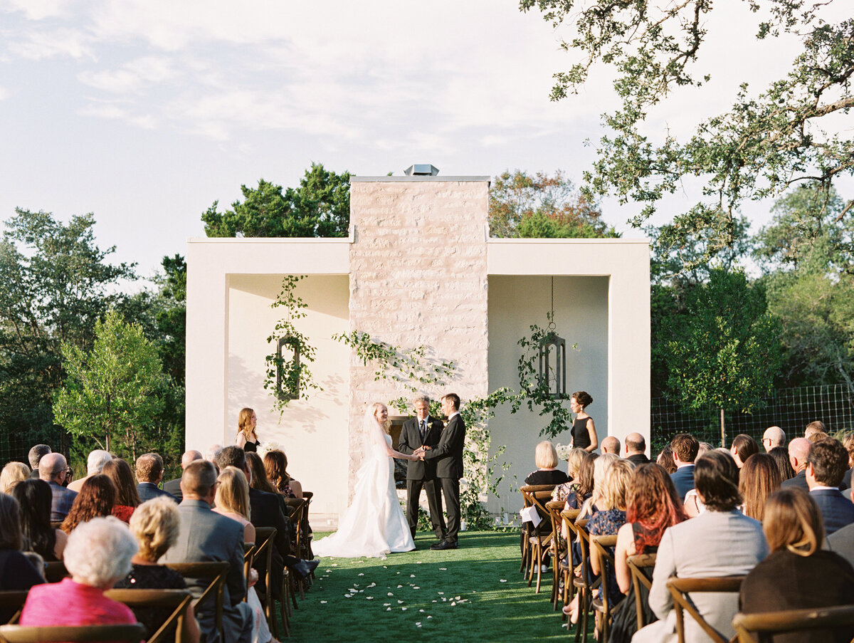 Ceremony on the great lawn of The Arlo