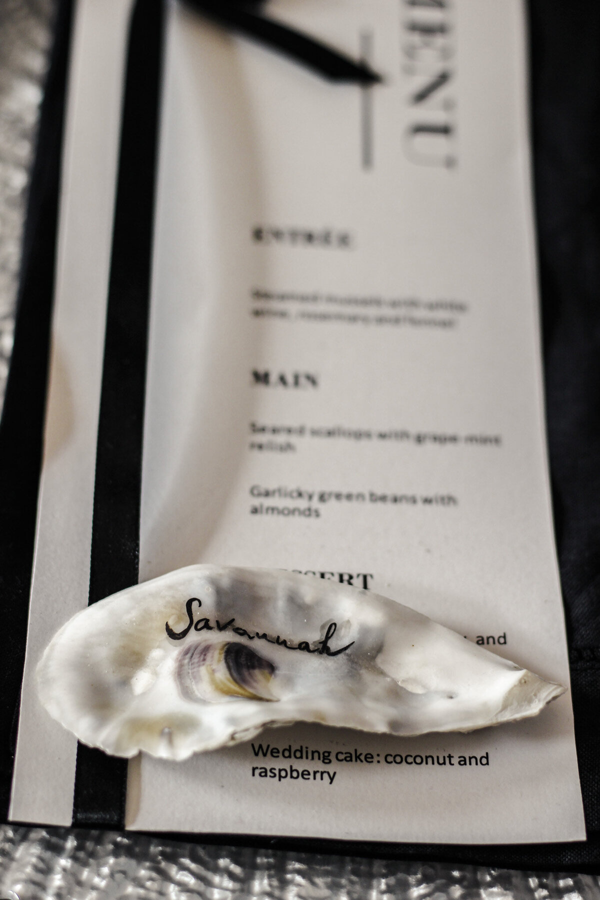coastal place cards wedding decor Pearl Ivy Events new york city