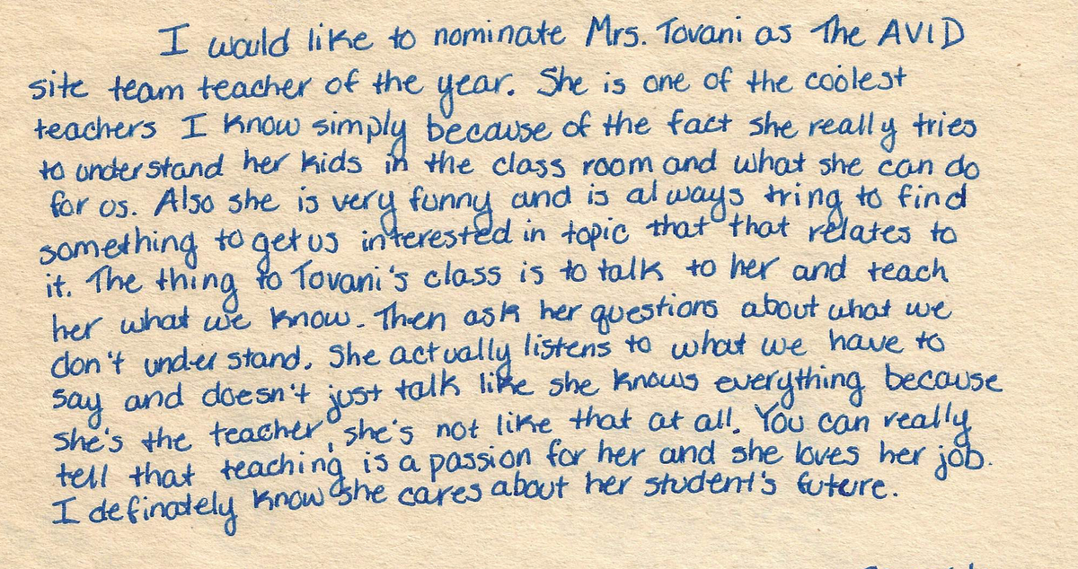Cris-Tovani-Student-Appreciation