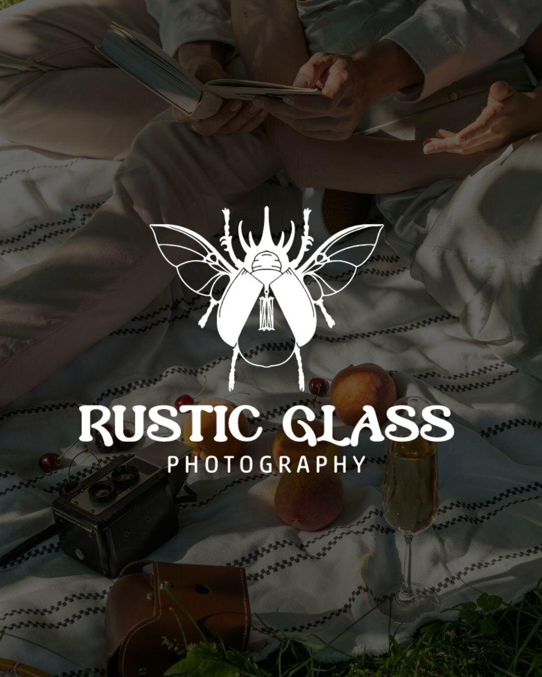 Rustic Glass Photography Logo | Mad Impact Design | Sierra Vista, Arizona | Mini Branding