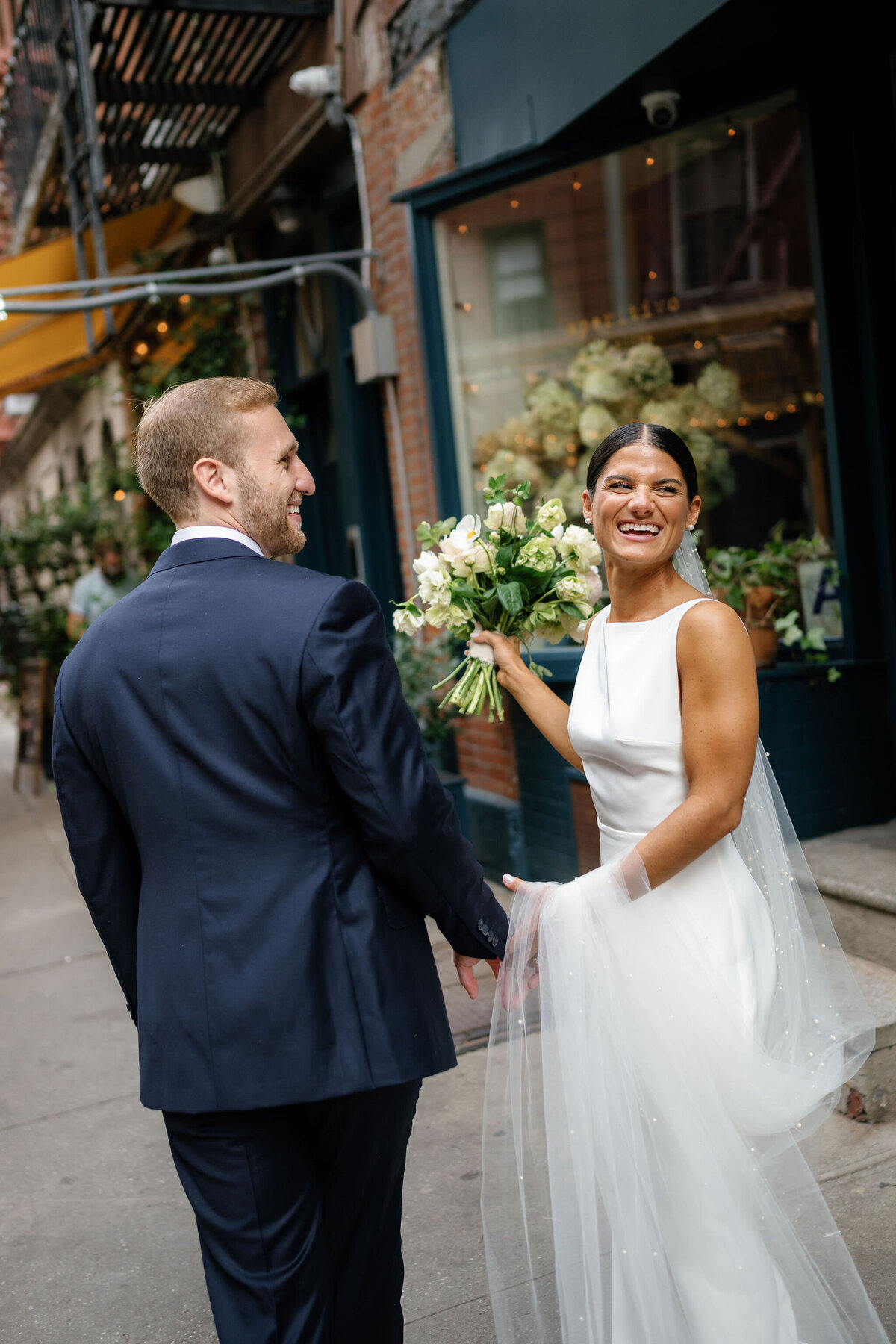 NYC Bride & Groom Portrait by Lisa Blanche Photography