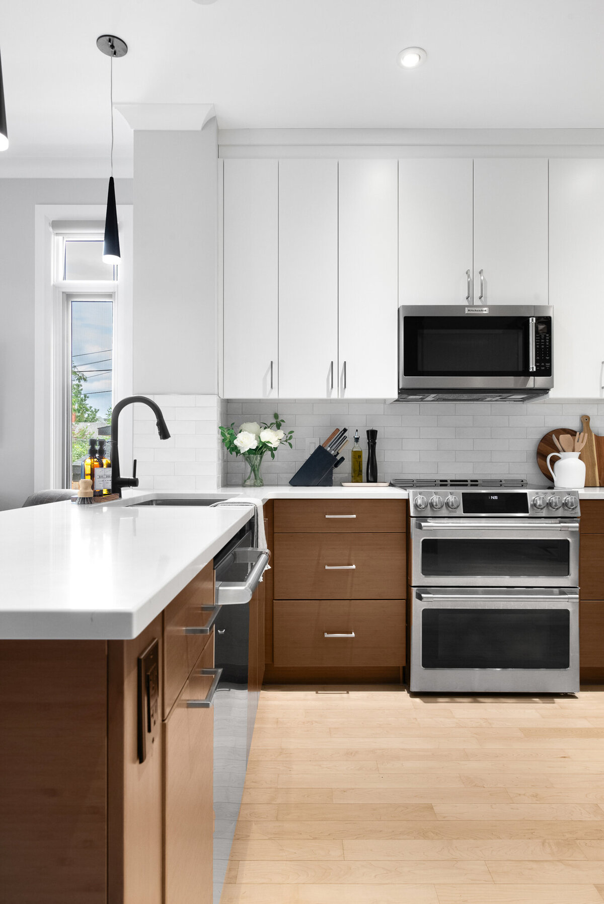 final image of our downtown bamboo interior and kitchen design project