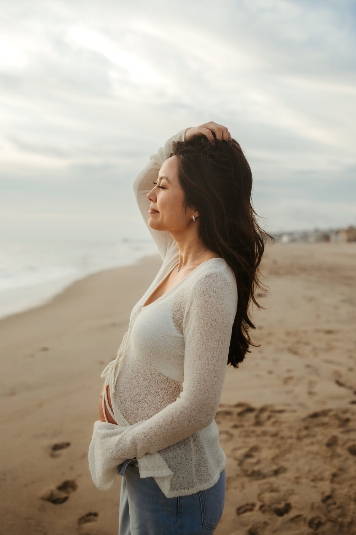 LA Beach Maternity Photography 57