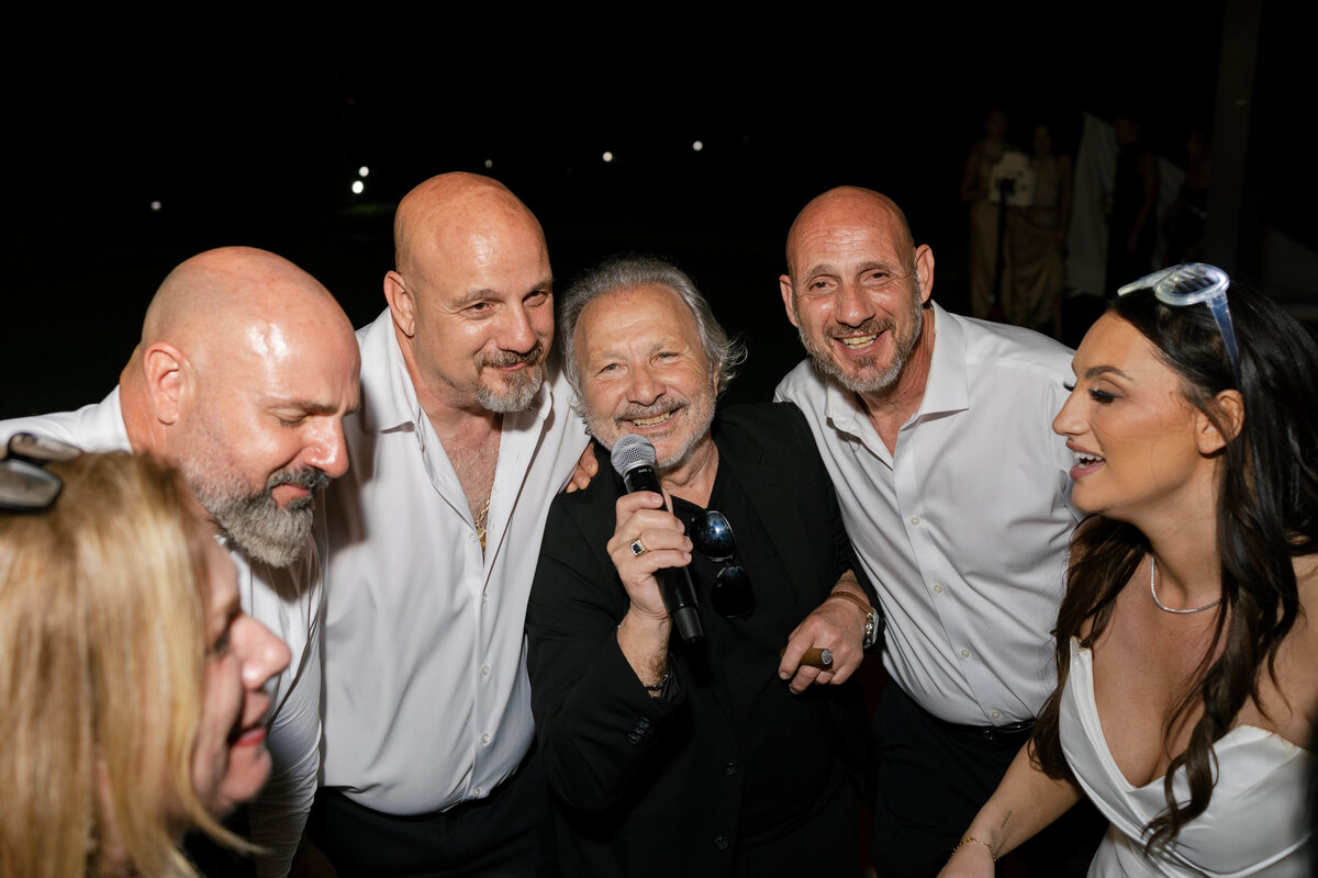 guests singing and having fun at La Casa Toscana Wedding Venue Fort Myers Florida
