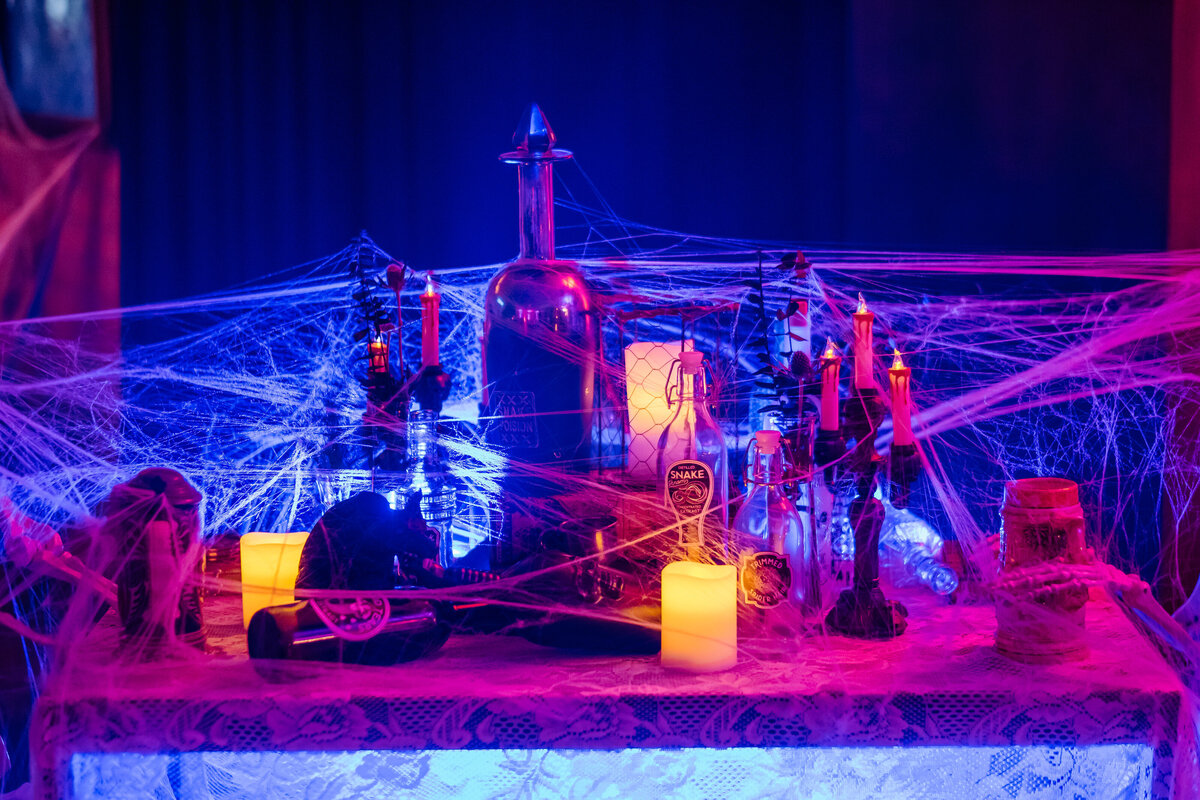 31 - St. Petersburg Halloween Wedding Reception Decor - Tampa Bay Wedding Planner