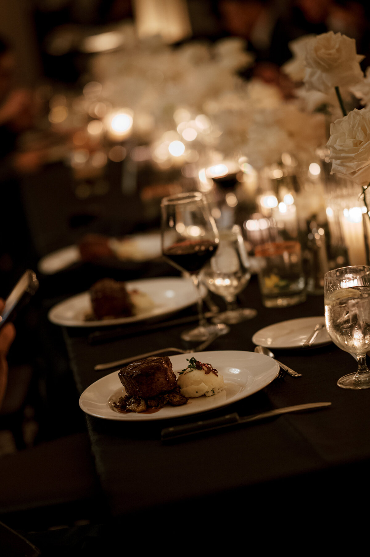 A photo of the wedding reception at the Hotel Zaza wedding in Houston.