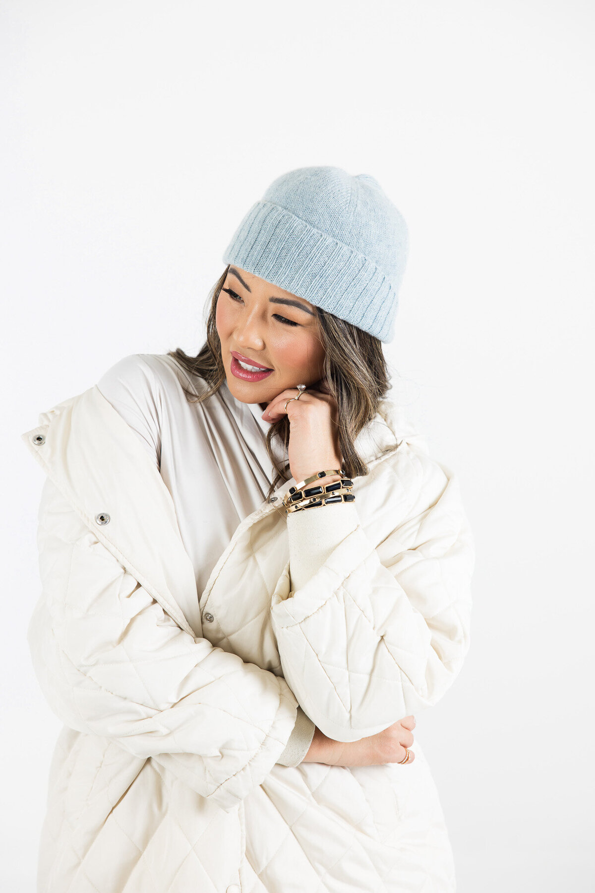 Coastal Cashmere Seattle Beanie Sky Blue 3