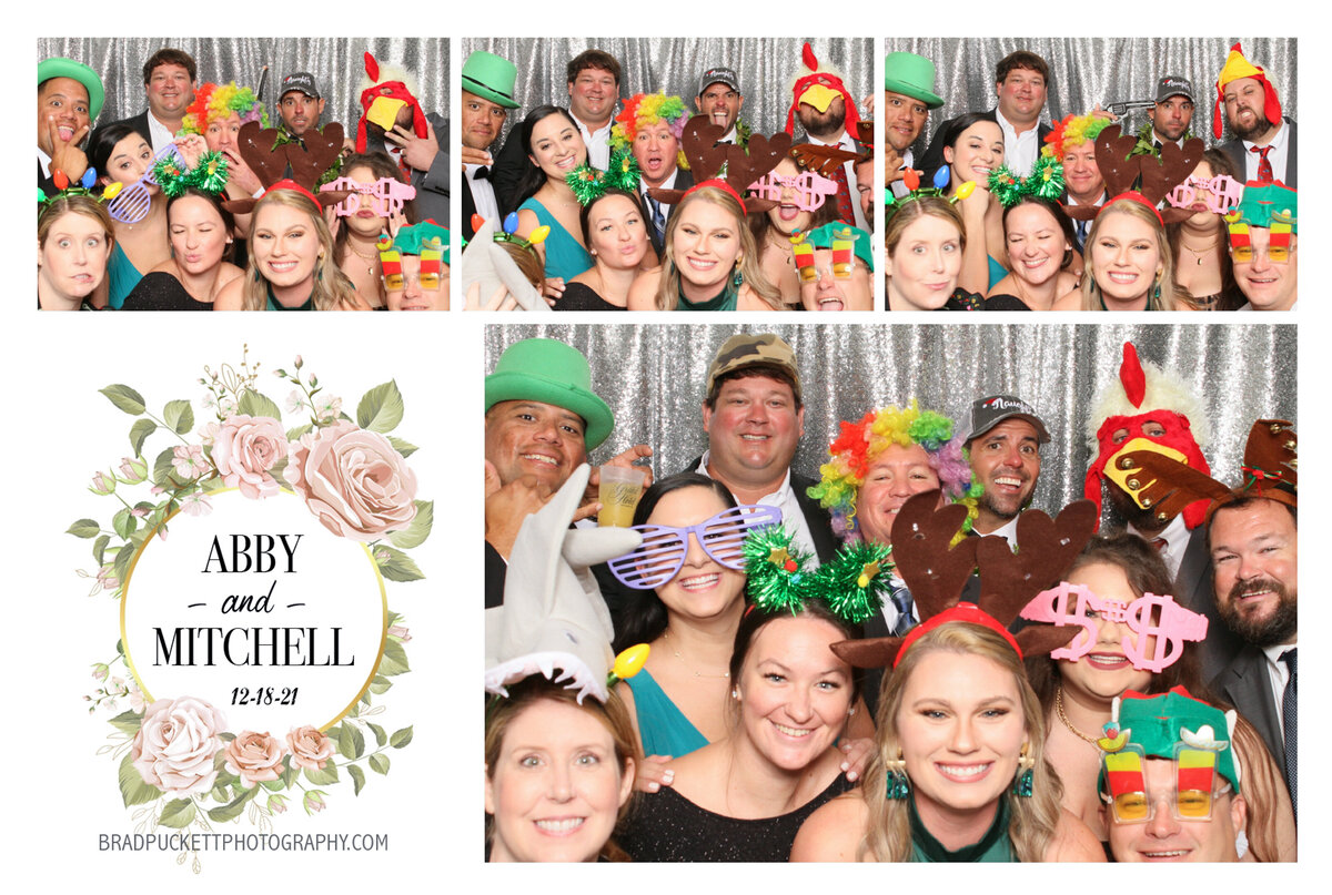 Photo booth rental at The Grand Hotel in Fairhope, Alabama for the wedding reception.