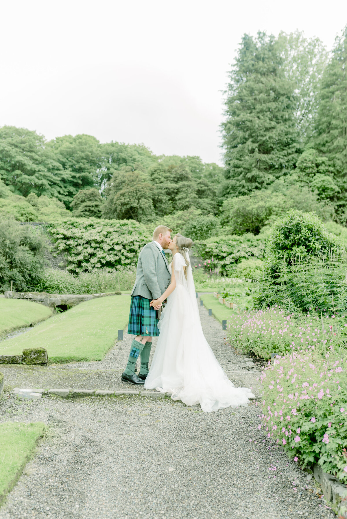 Fine art wedding photographer Scotland, Jill Cherry Porter, Glenapp Castle walled garden.