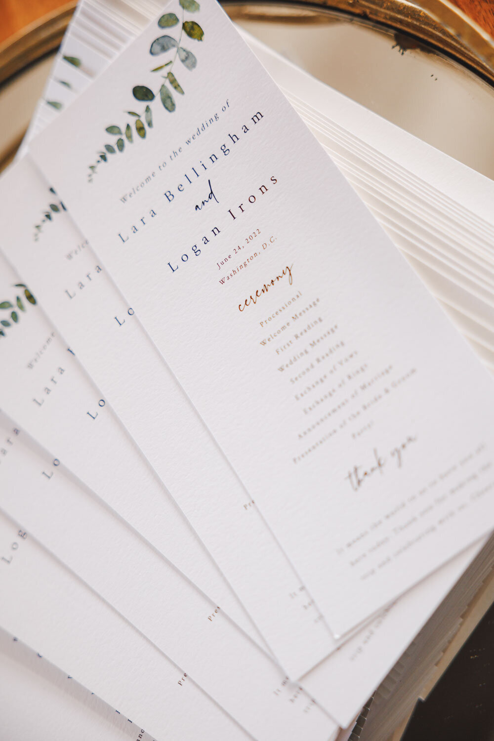 Customized wedding invitations of Lara and Logan