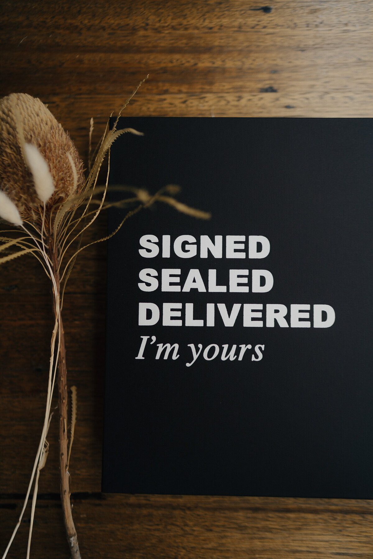 signed sealed delivered I'm yours  vision art cover design
