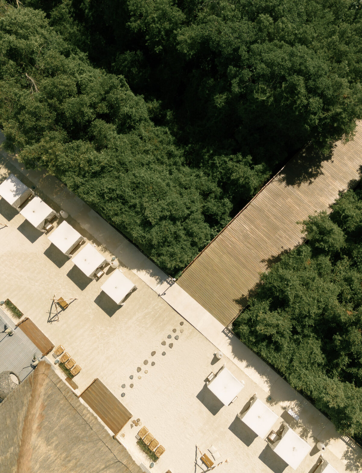 overhead drone photo of Paradisus la Perla, destination wedding in Mexico