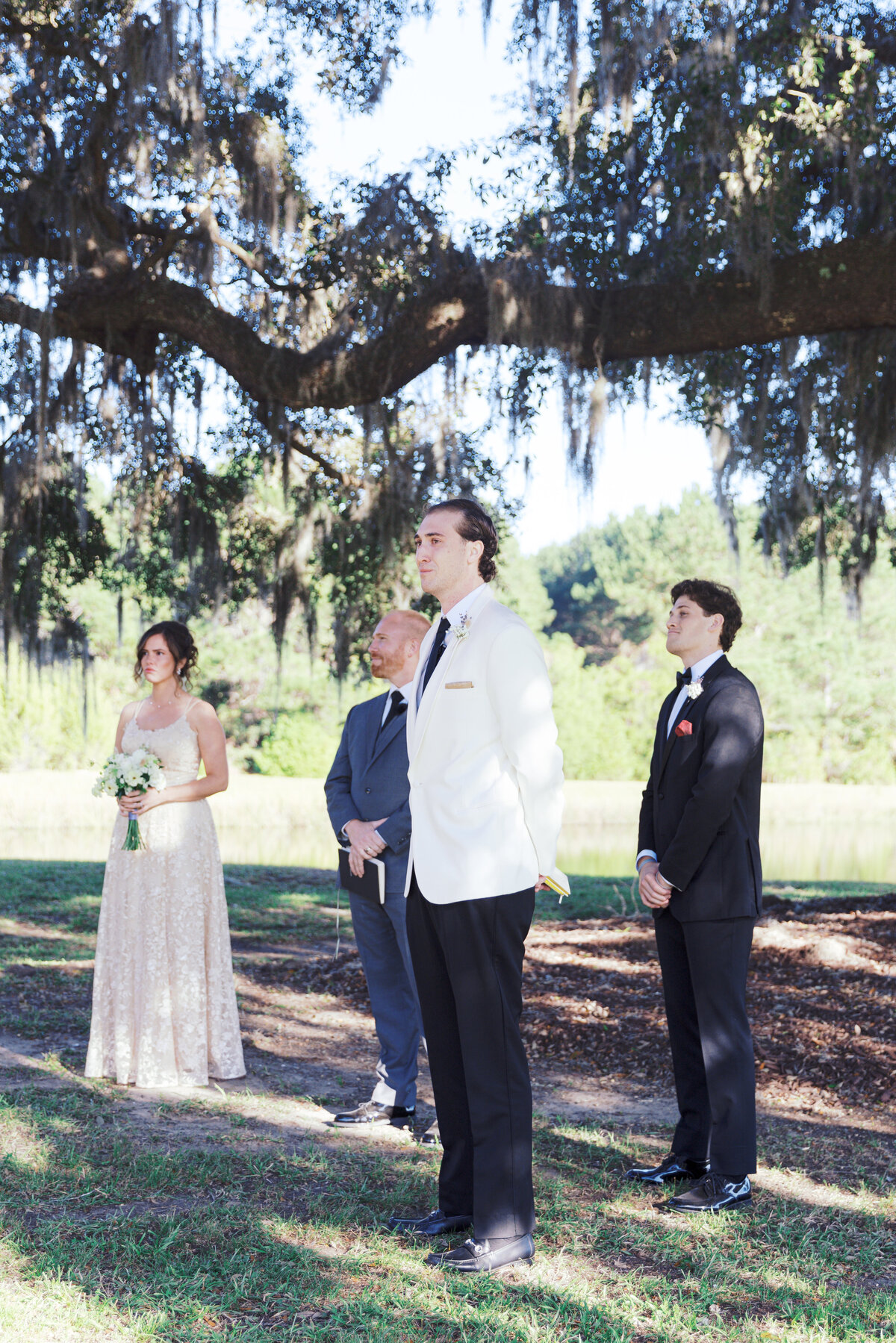 Groom sees bride at Wingate Place