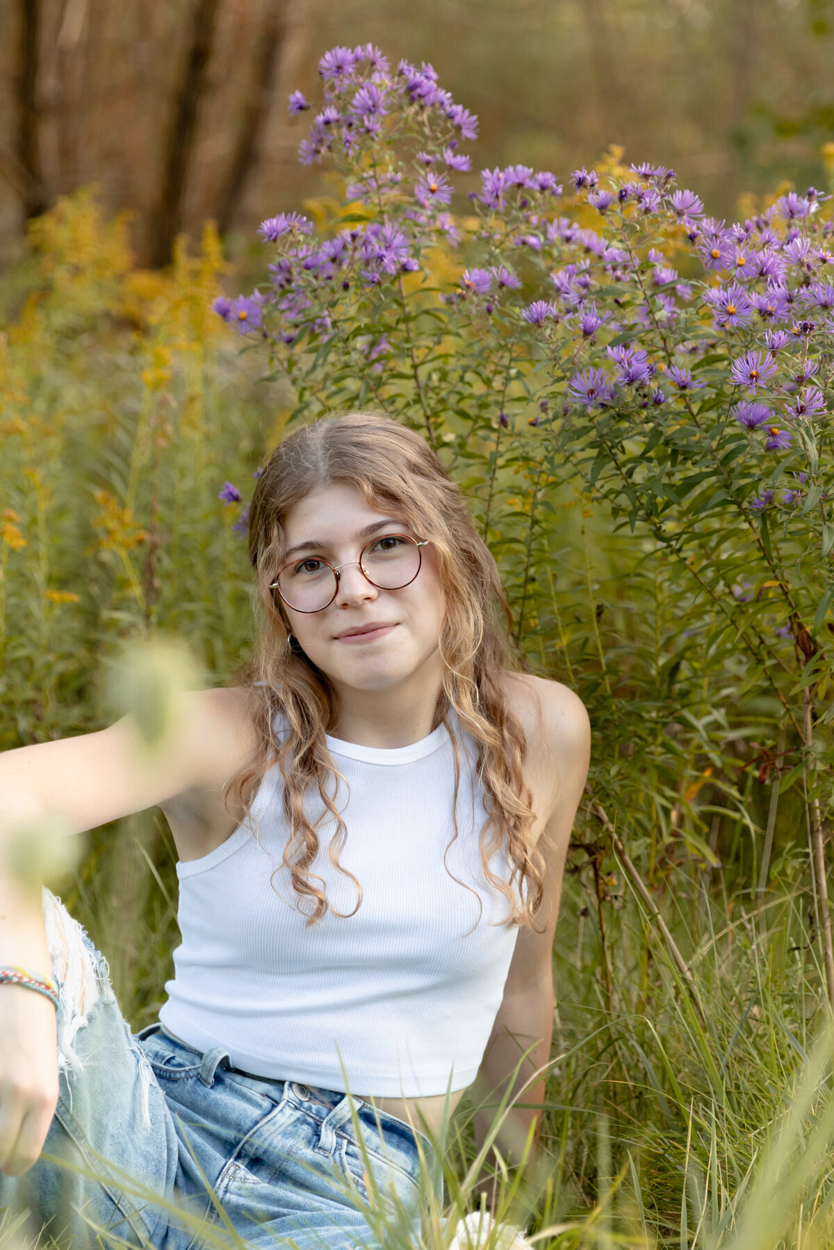 flower-field-senior-photo