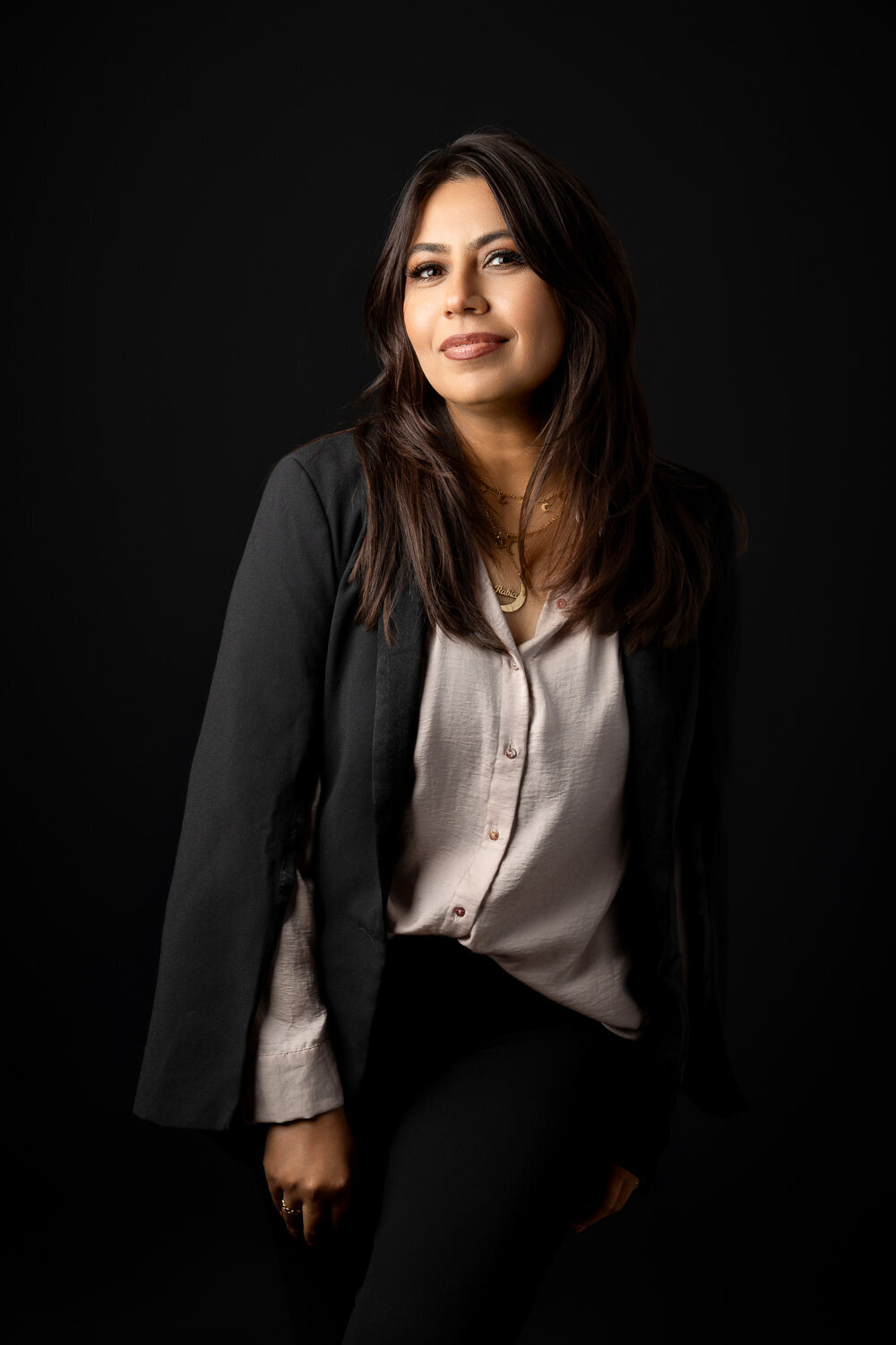 Modern professional branding headshot session in Austin, TX