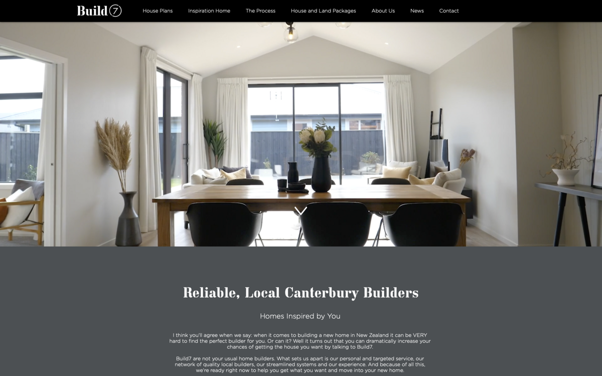 Build7 Canterbury website design and development