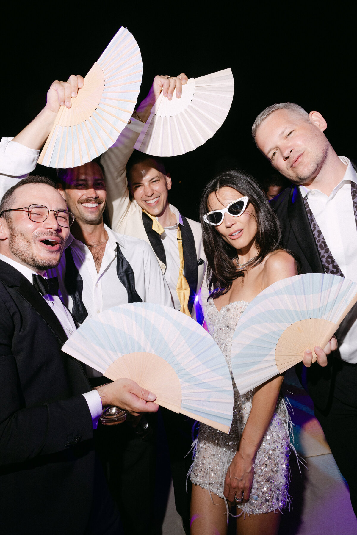 Guests partying at luxury wedding French Riviera