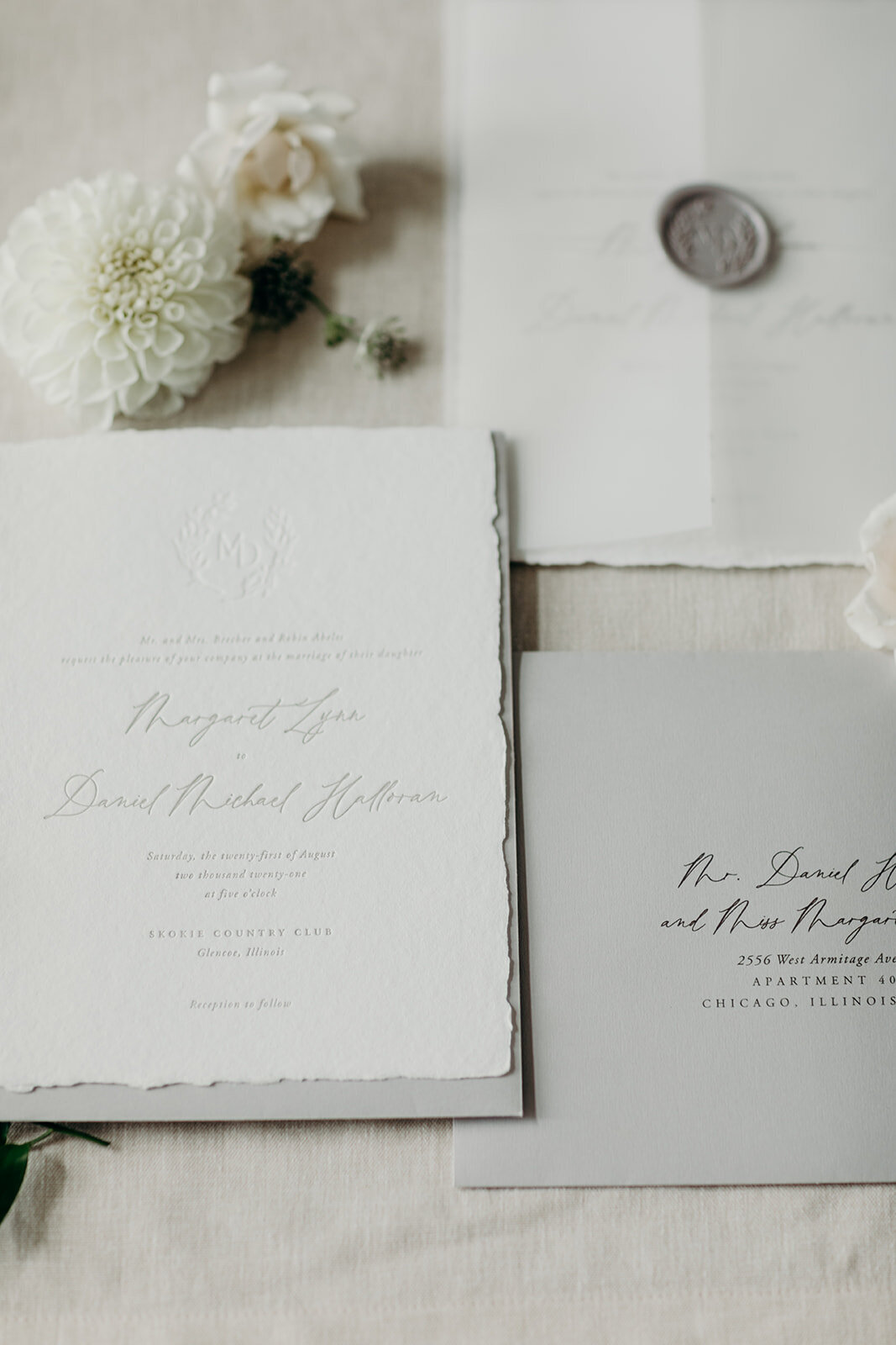 Mag Milestones Wedding Invitation
