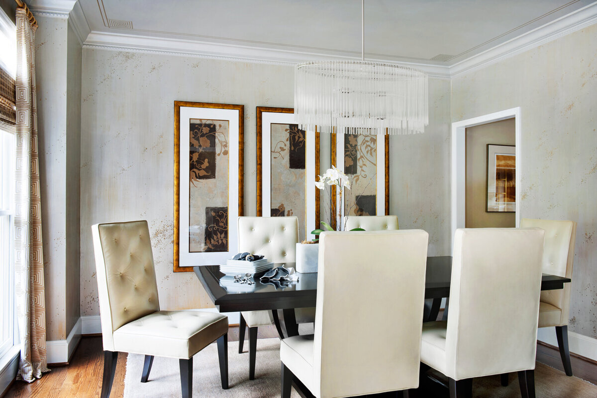 Panageries Residential Interior Design | Transitional Suburban Haven Formal Dining Room Design