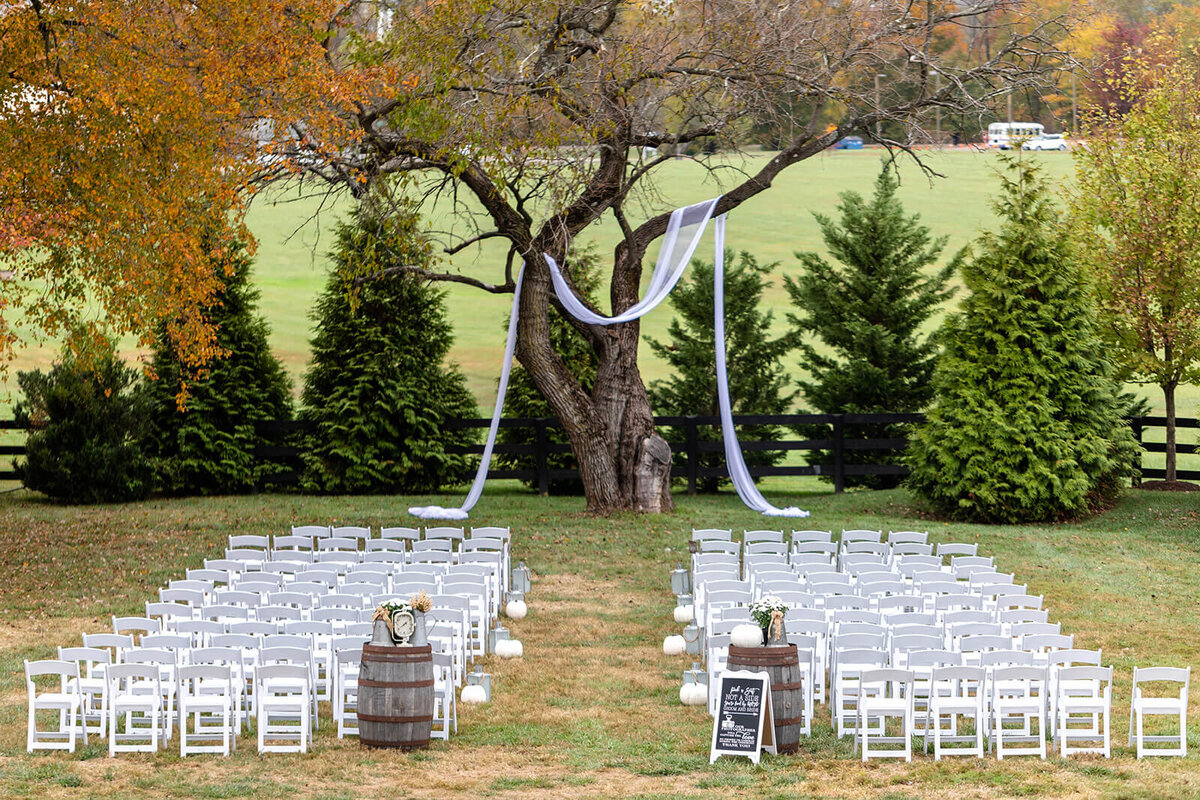 fall wedding at Vint Hill