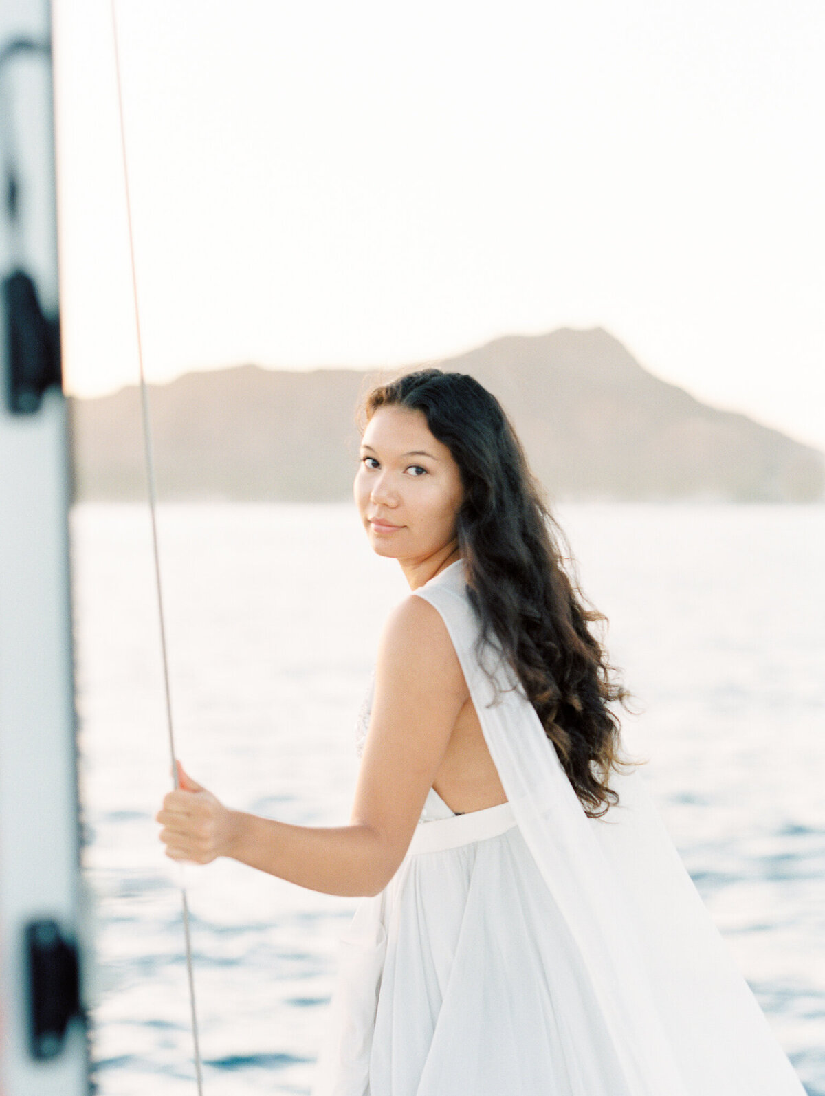 Oahu sailboat wedding