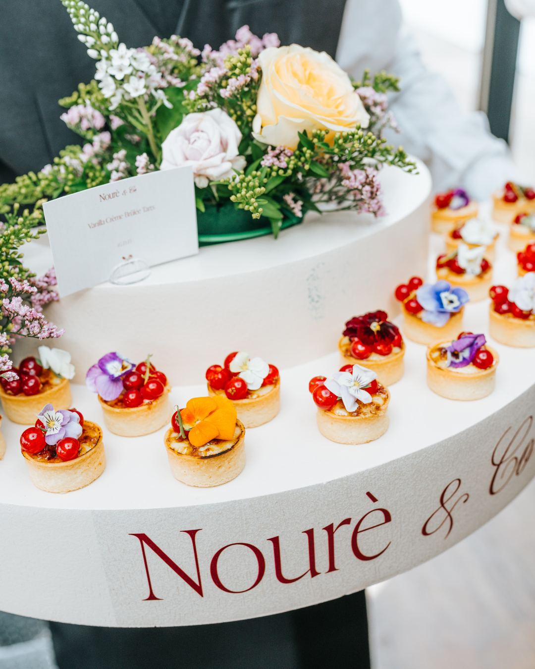 Event food styling and catering setup in London by Nouré & Co