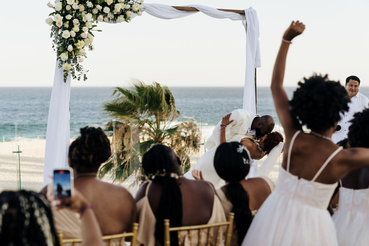 Guests during wedding ceremony