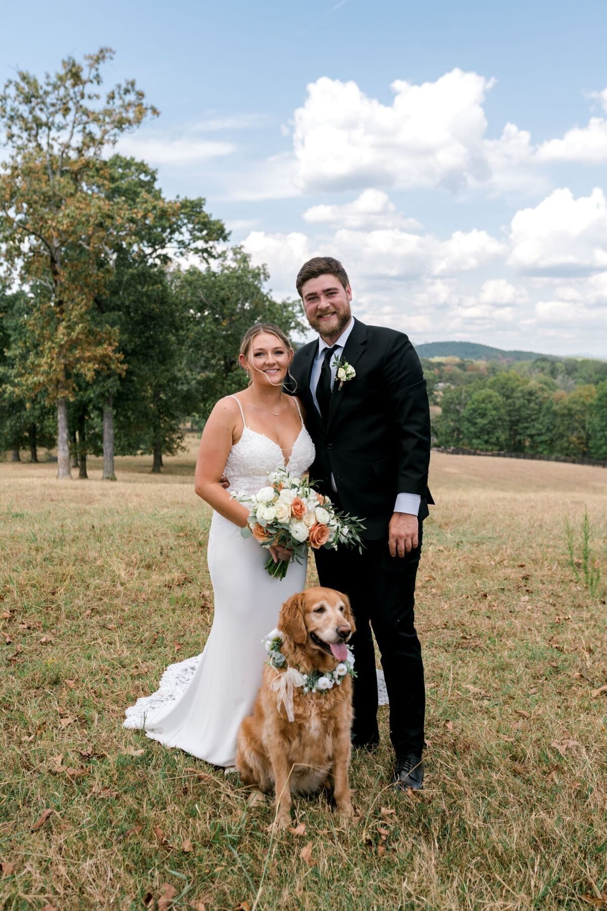 just-married-bride-and-groom-mountain-view-lewallen-farms-waleska-ga