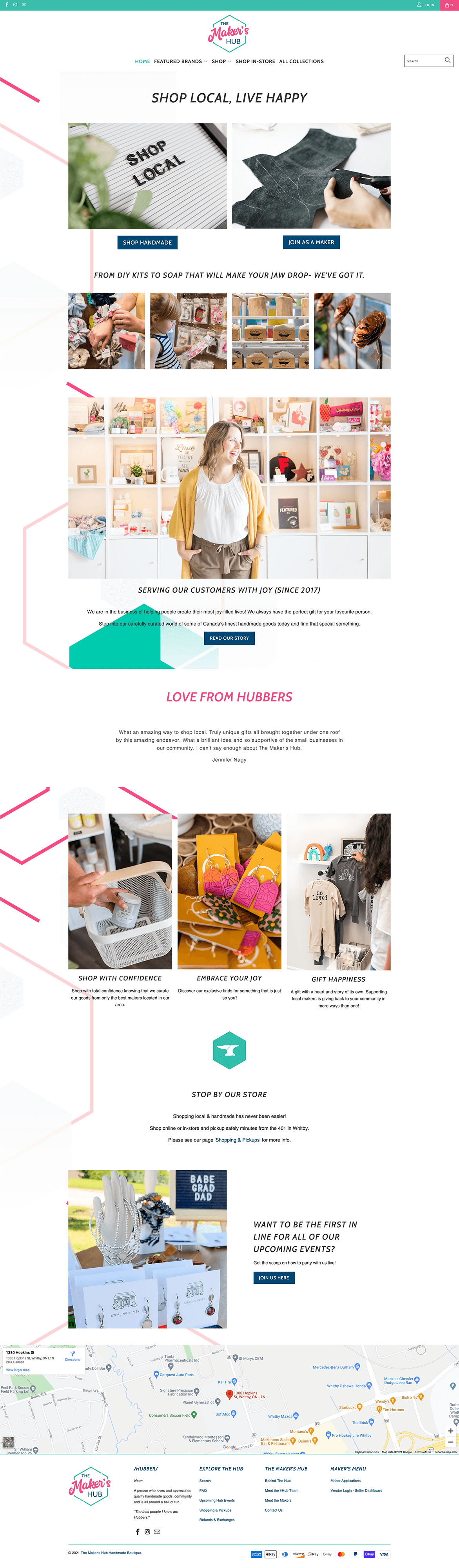 The Maker's Hub Homepage