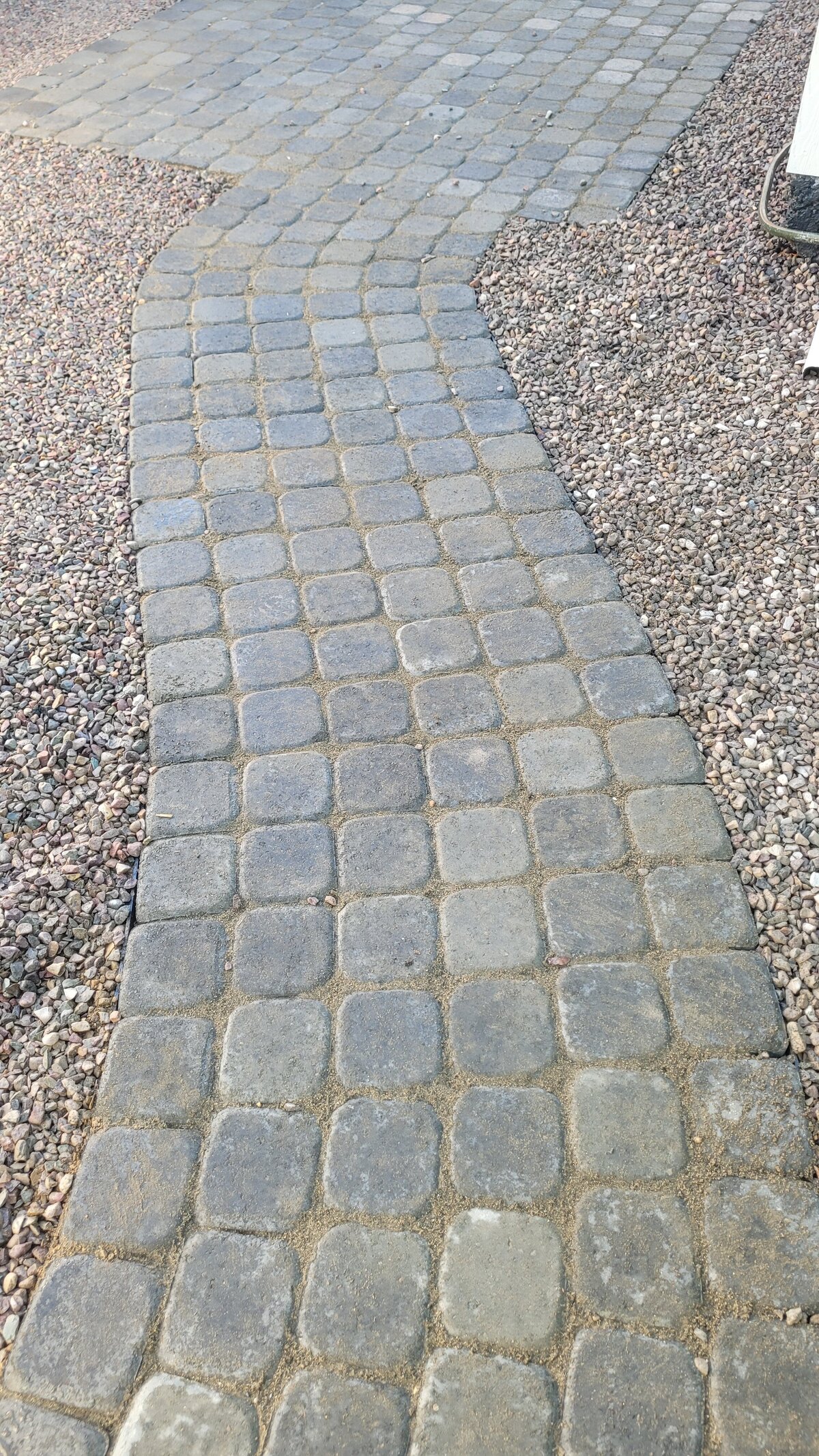 Patio Pavers create a beautiful pathway of bricks in Missoula, Montana.