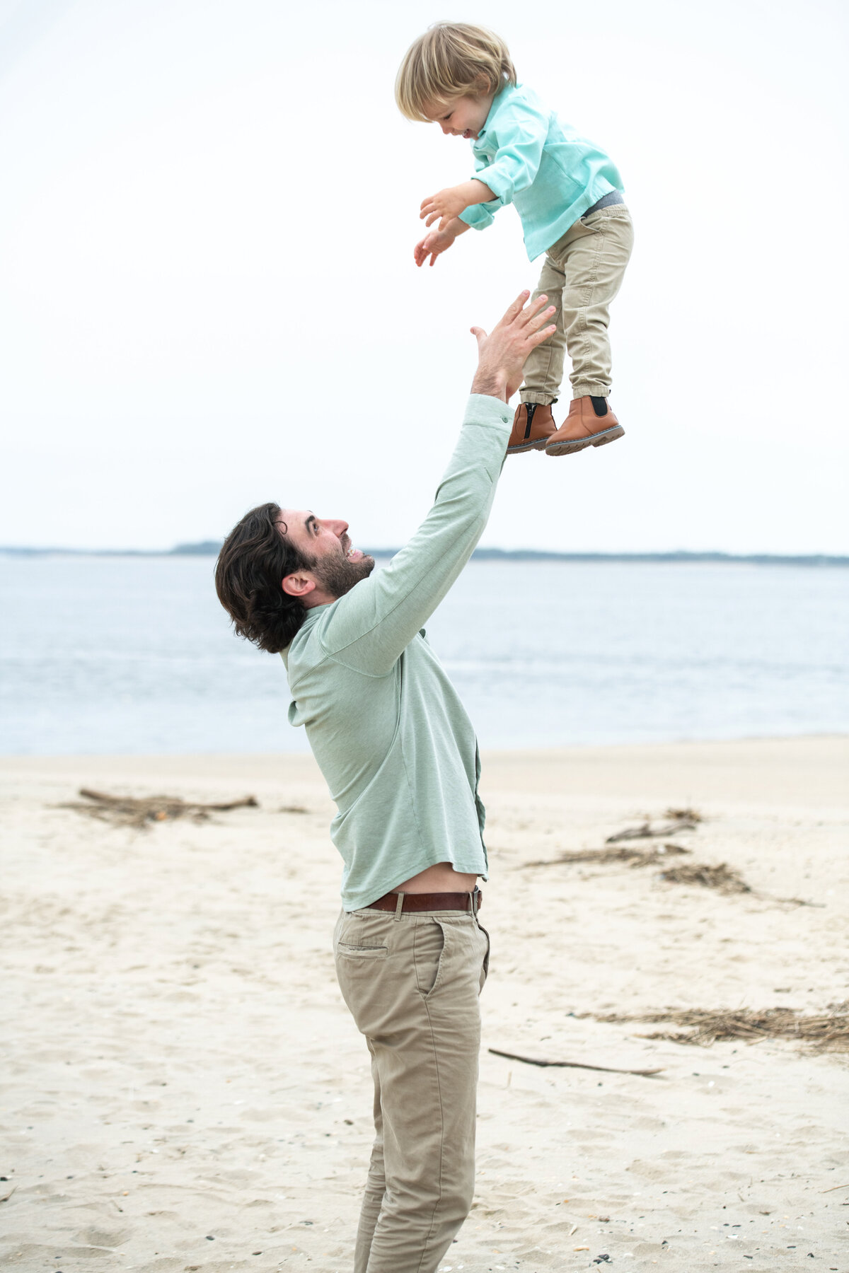 father_with_son_beach