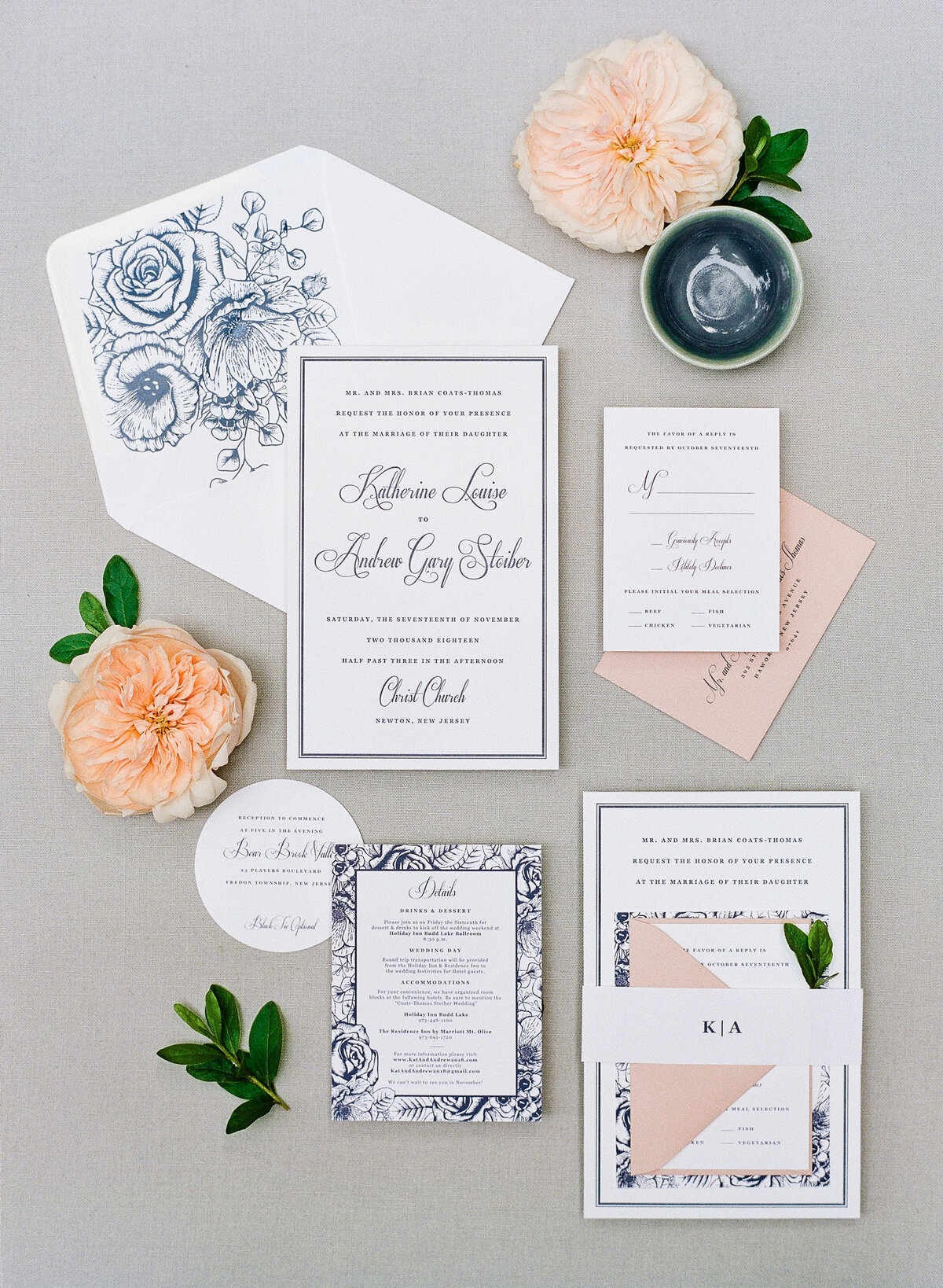 The Kathryn - 4 Piece Wedding Invitation — Workman Creative Co. | Custom  Wedding Stationery, Semi-Custom Wedding Stationery, Wedding Day Paper, and