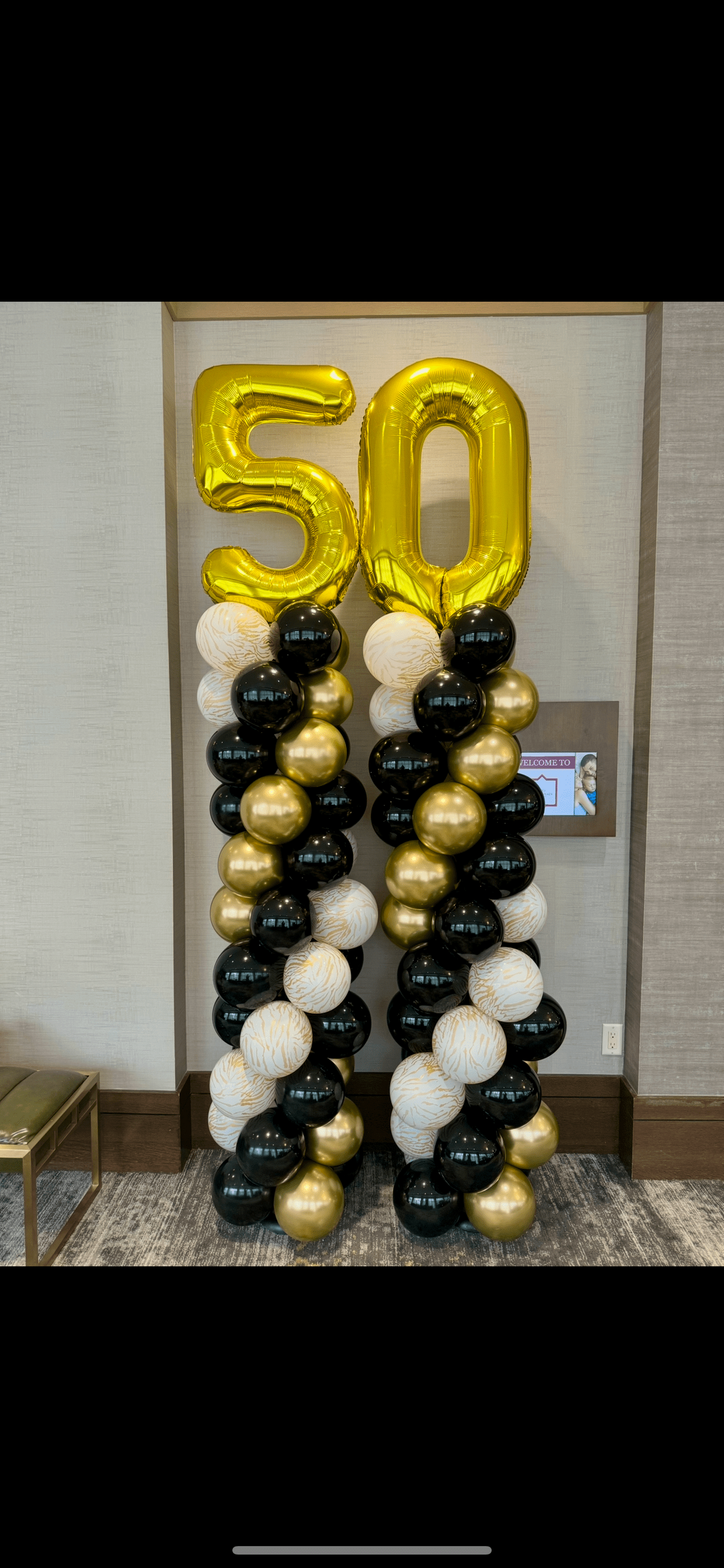 50th birthday balloons