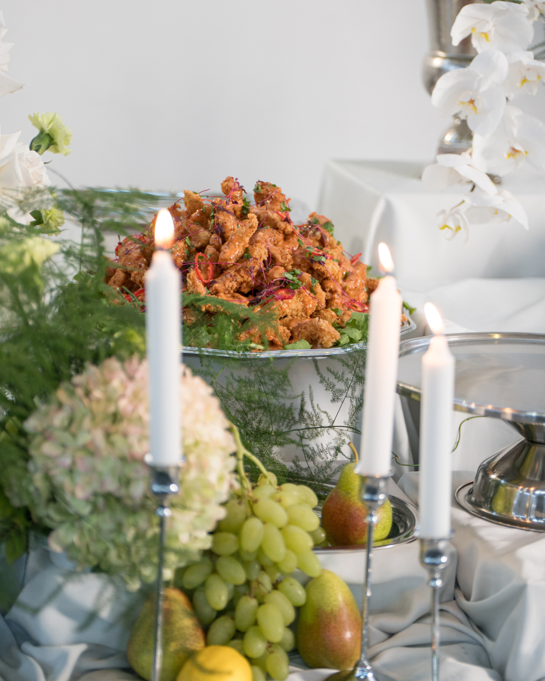 Event food styling and catering setup in London by Nouré & Co