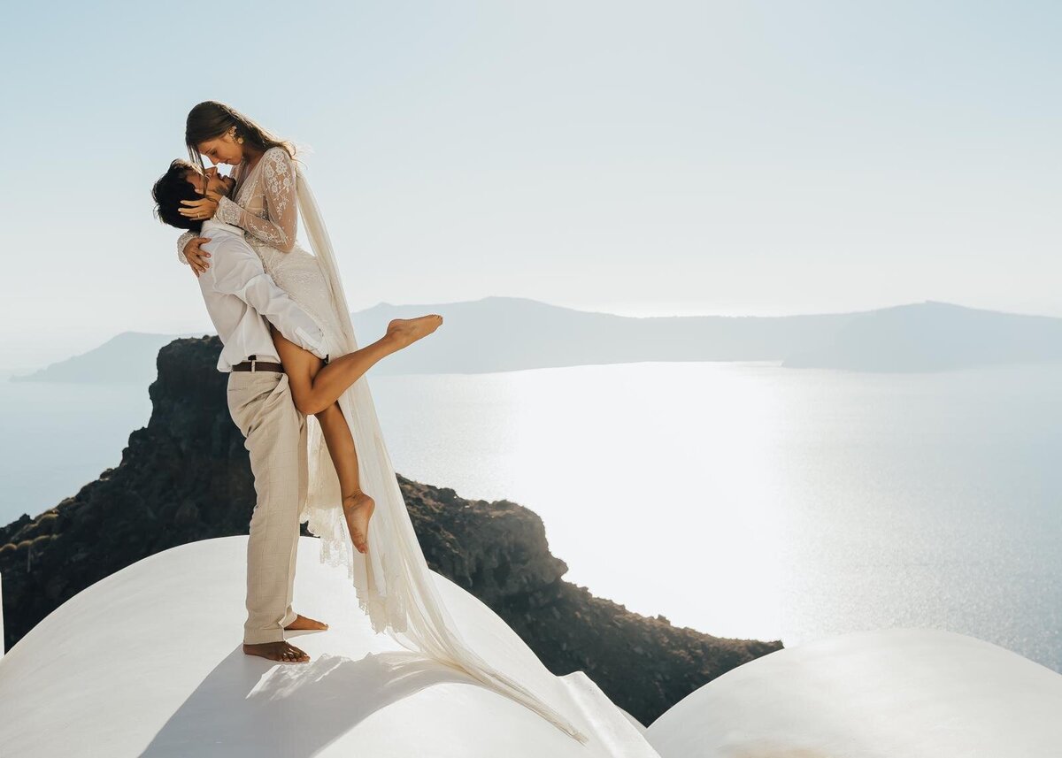 Elopement in Santorini Image Gallery