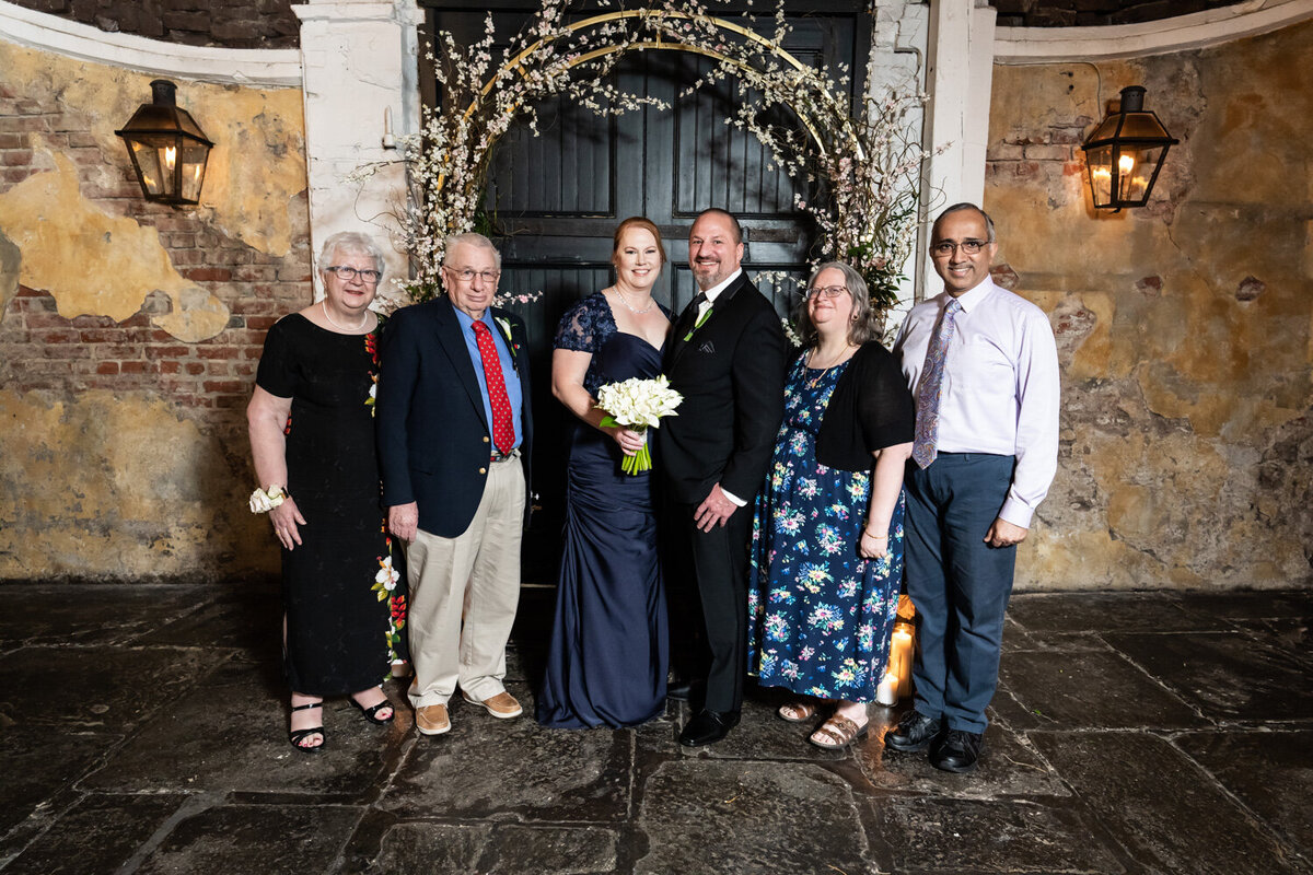 Family group at Latrobe's wedding